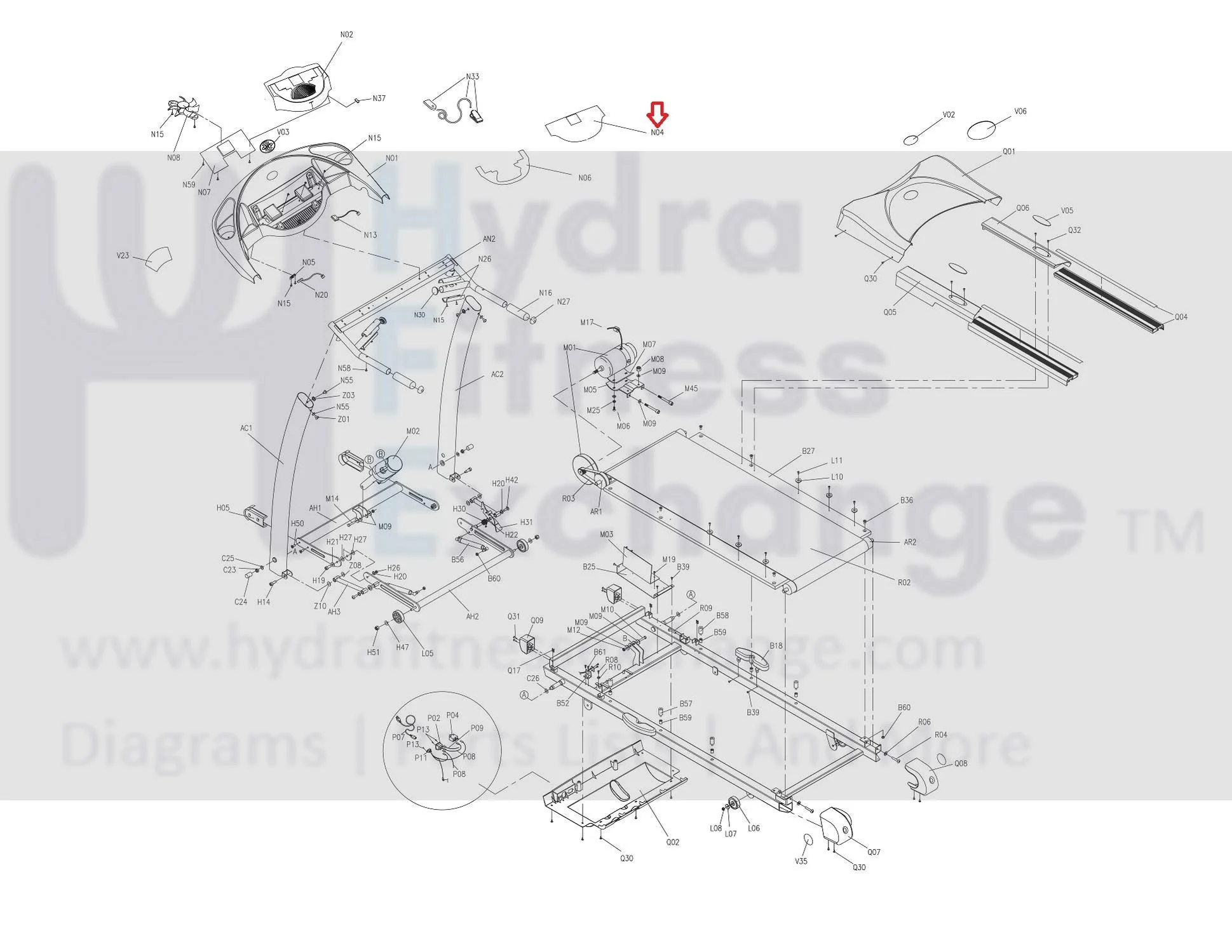 Horizon Fitness TM121 Treadmill Console Overlay 0.25mm 002977-A - Image 3