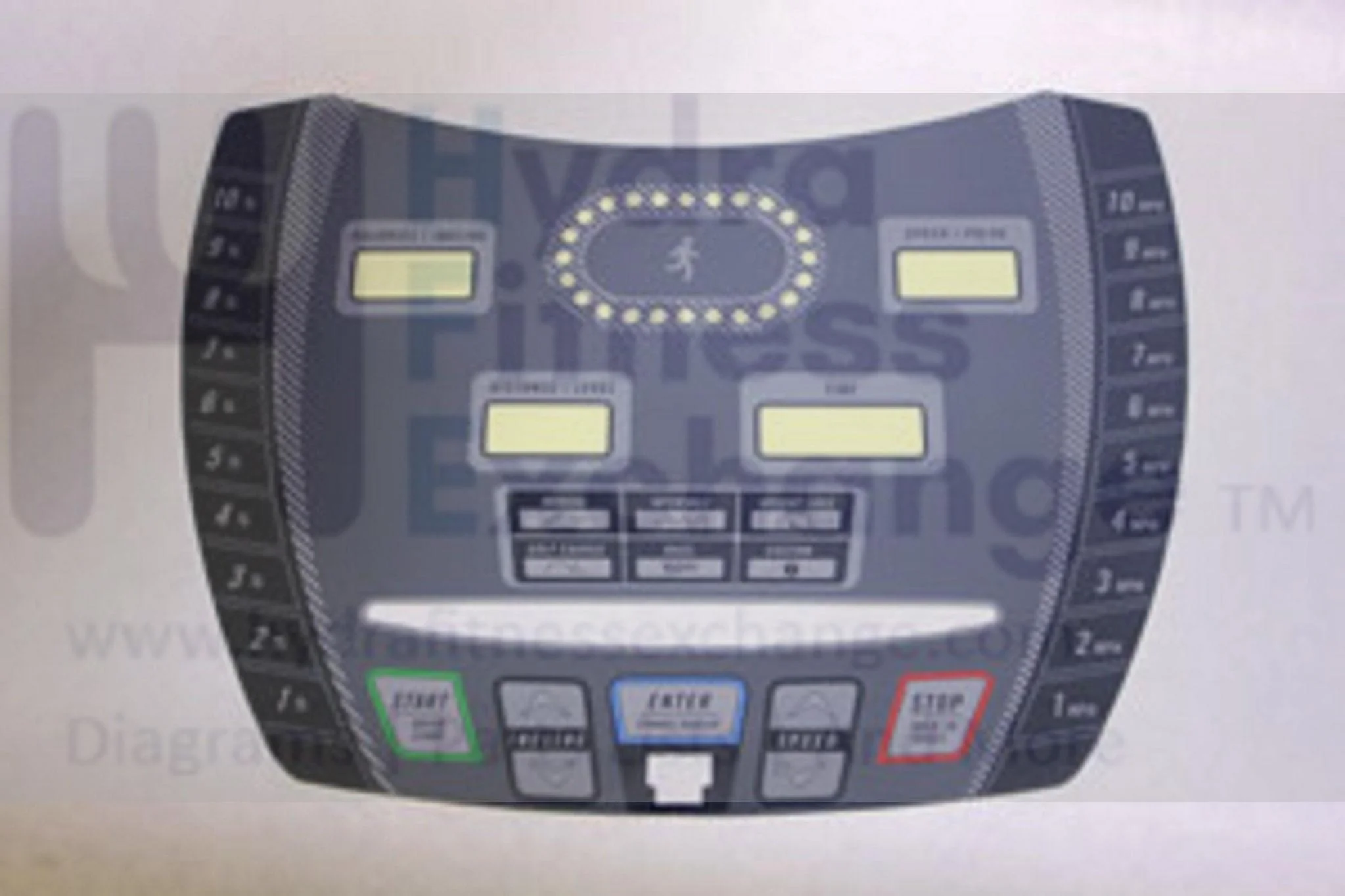 Horizon Fitness TM145 Treadmill Display Console Overlay 003046-B - Image 2