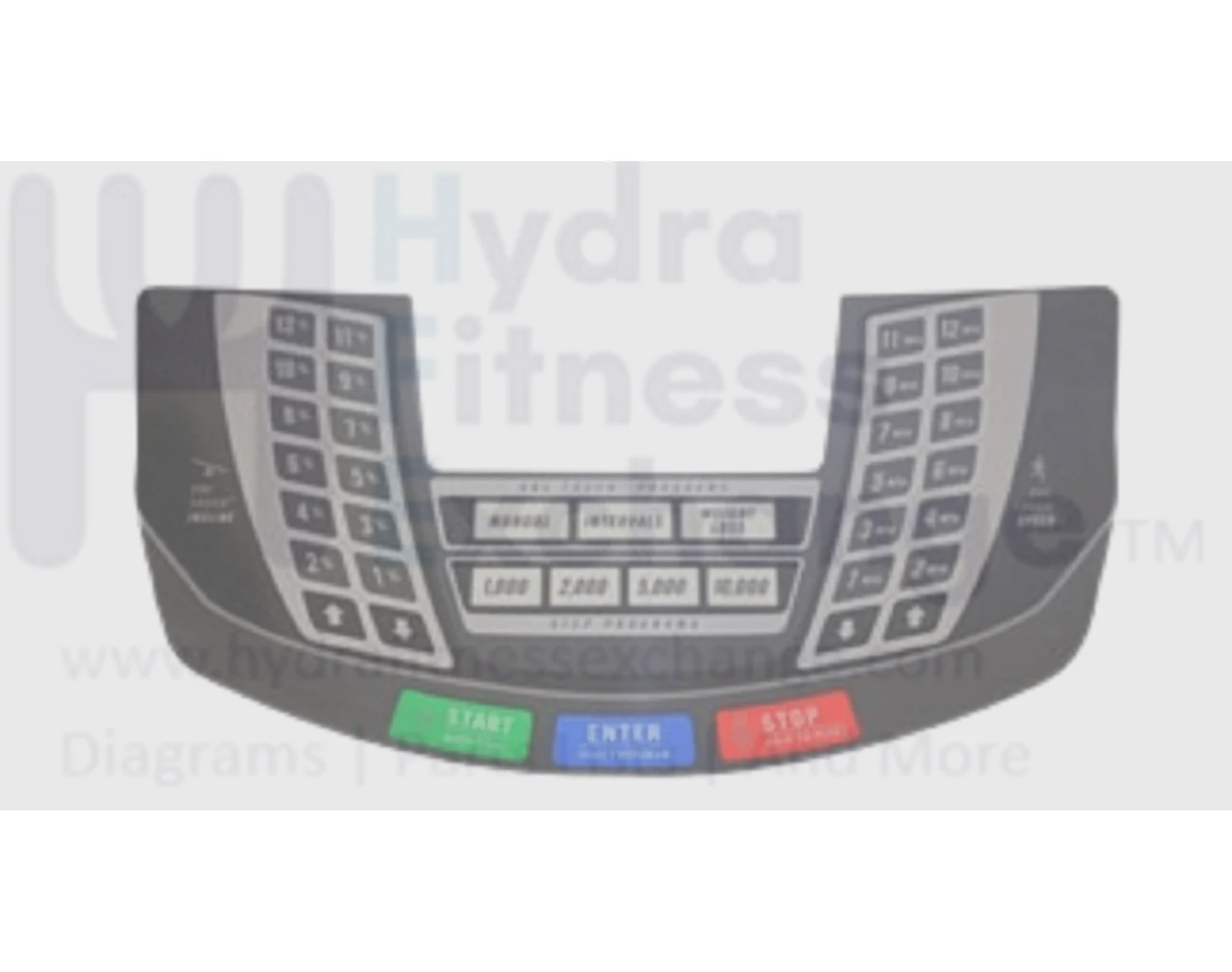 Horizon Fitness TM153 TM191 Treadmill Overlay 0.25mm 003057-C