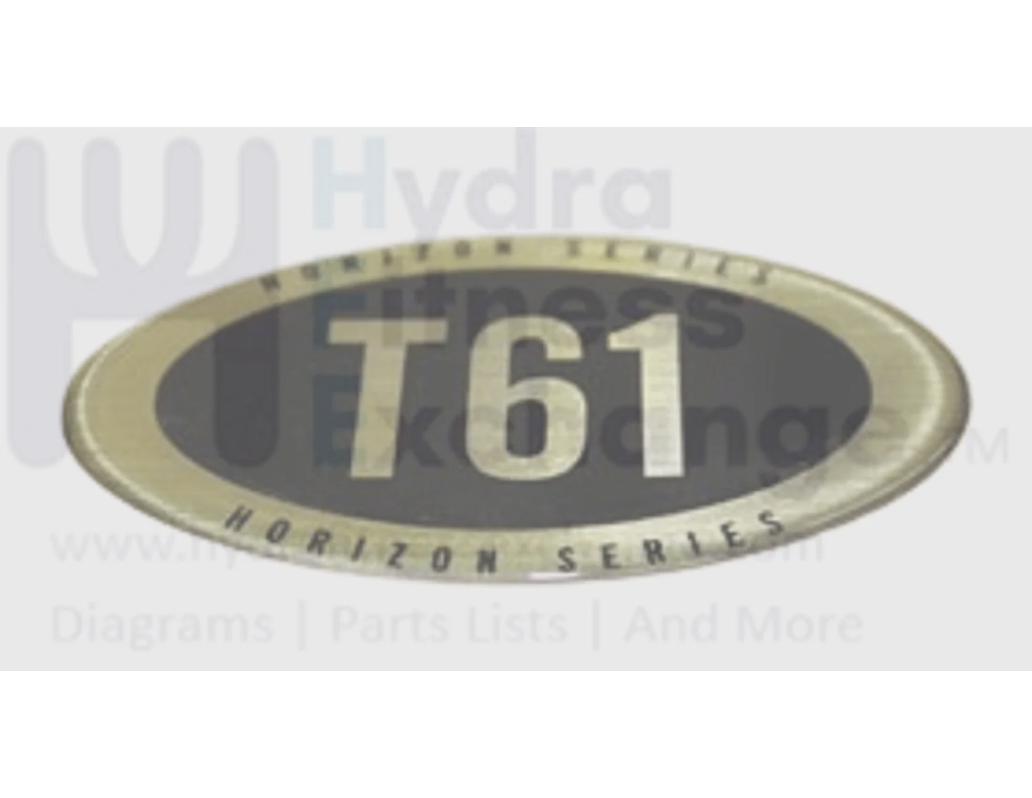 Horizon Fitness TM156 TM189 Treadmill Logo Motor Decal Cover 006264-AX