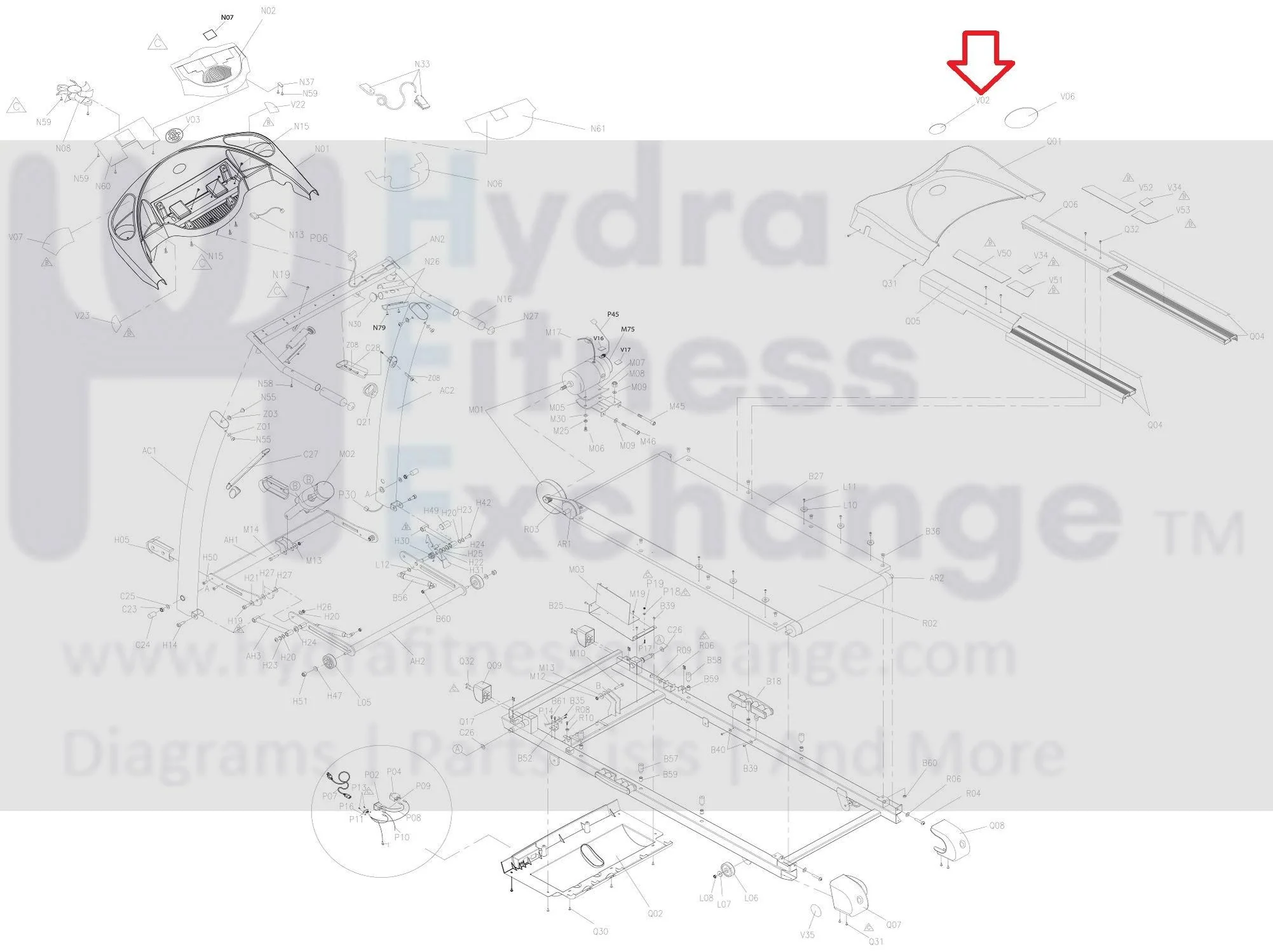 Horizon Fitness TM157 Treadmill Decal Motor Cover Logo 006266-A - Image 3