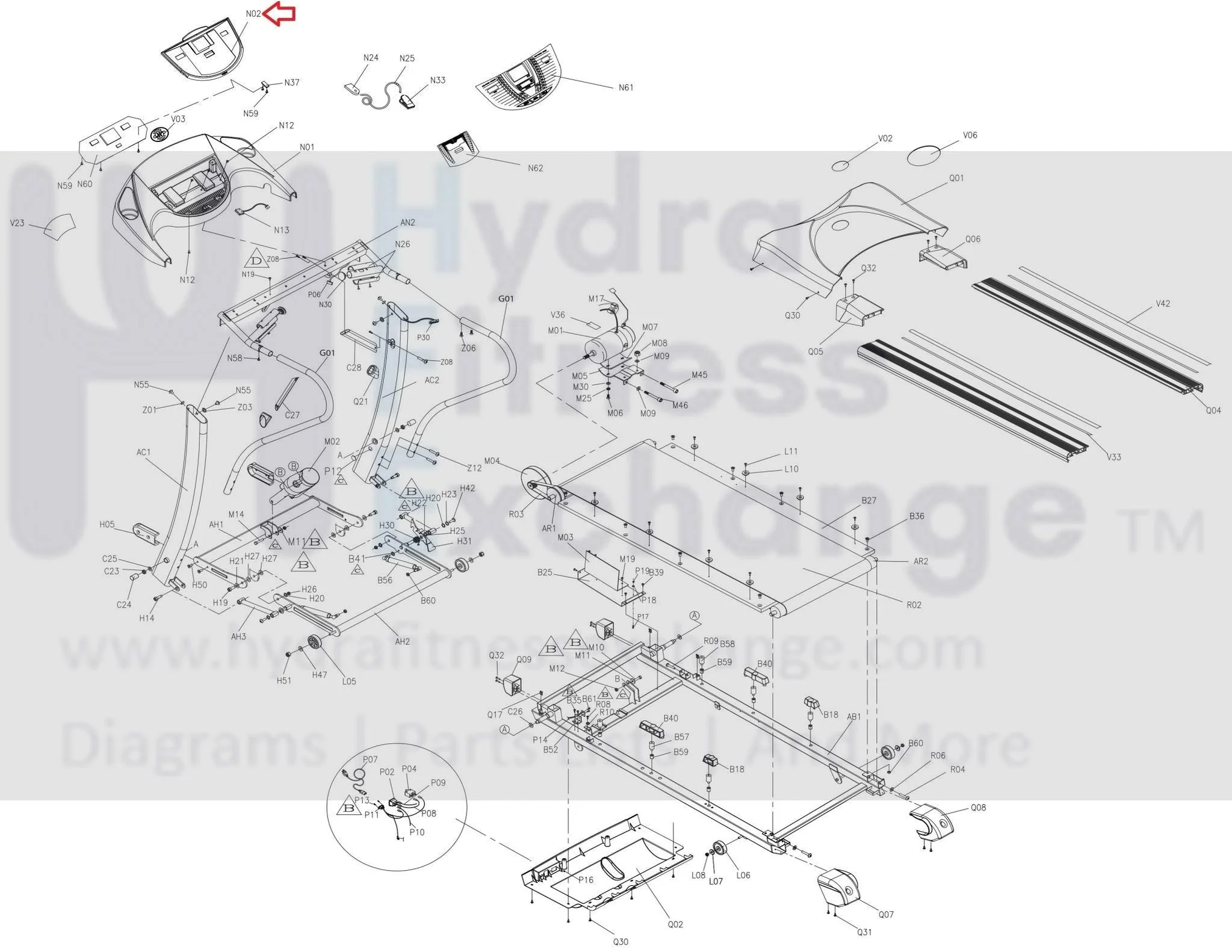 Horizon Fitness TM161 Treadmill Faceplate 001321-EA - Image 3