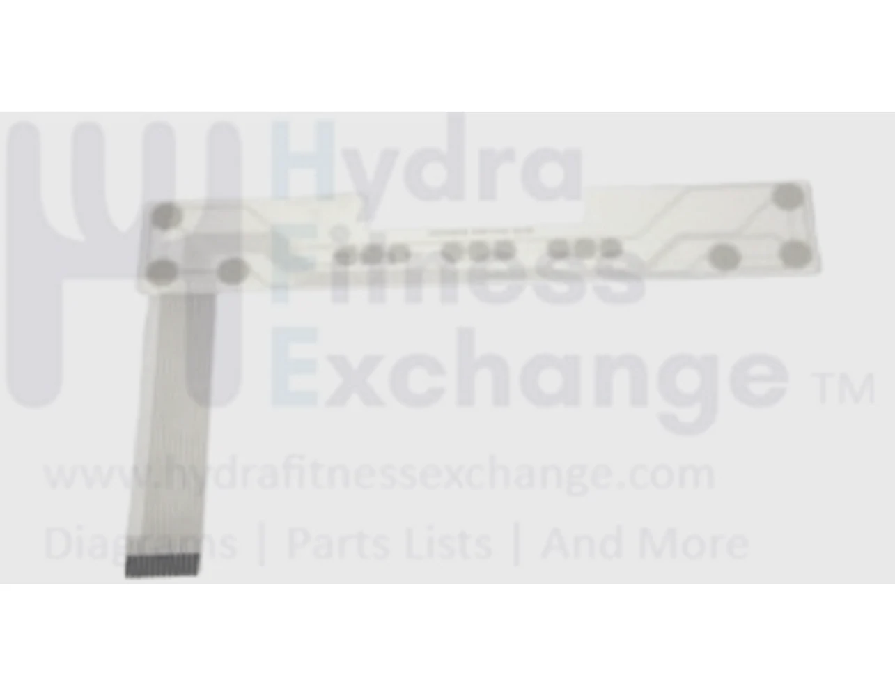 Horizon Fitness TM163 TM164 Treadmill Start & Stop Lower Membrane 9 Keys 003219-C