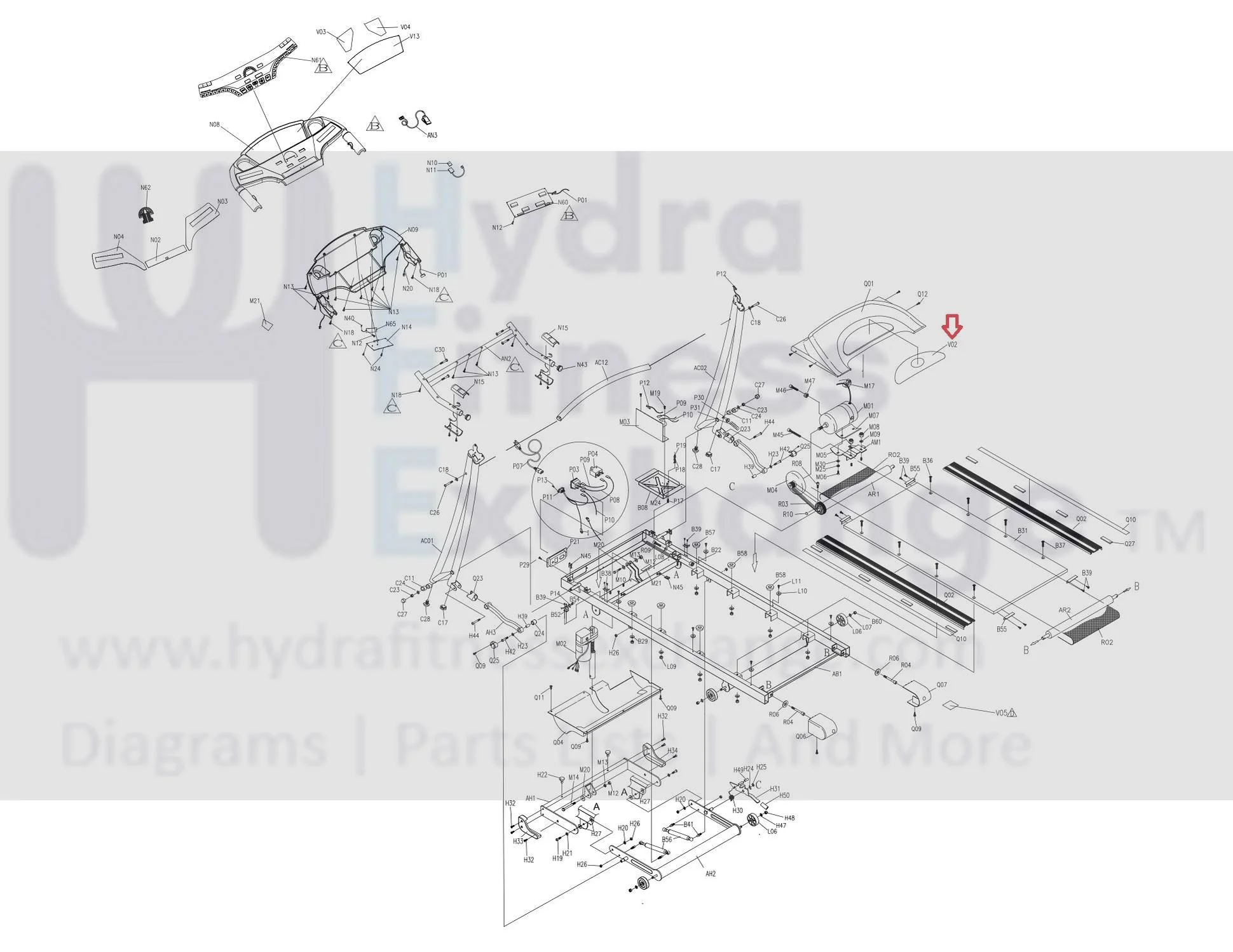 Horizon Fitness TM202 Treadmill Motor Cover Decal 049528-A - Image 3