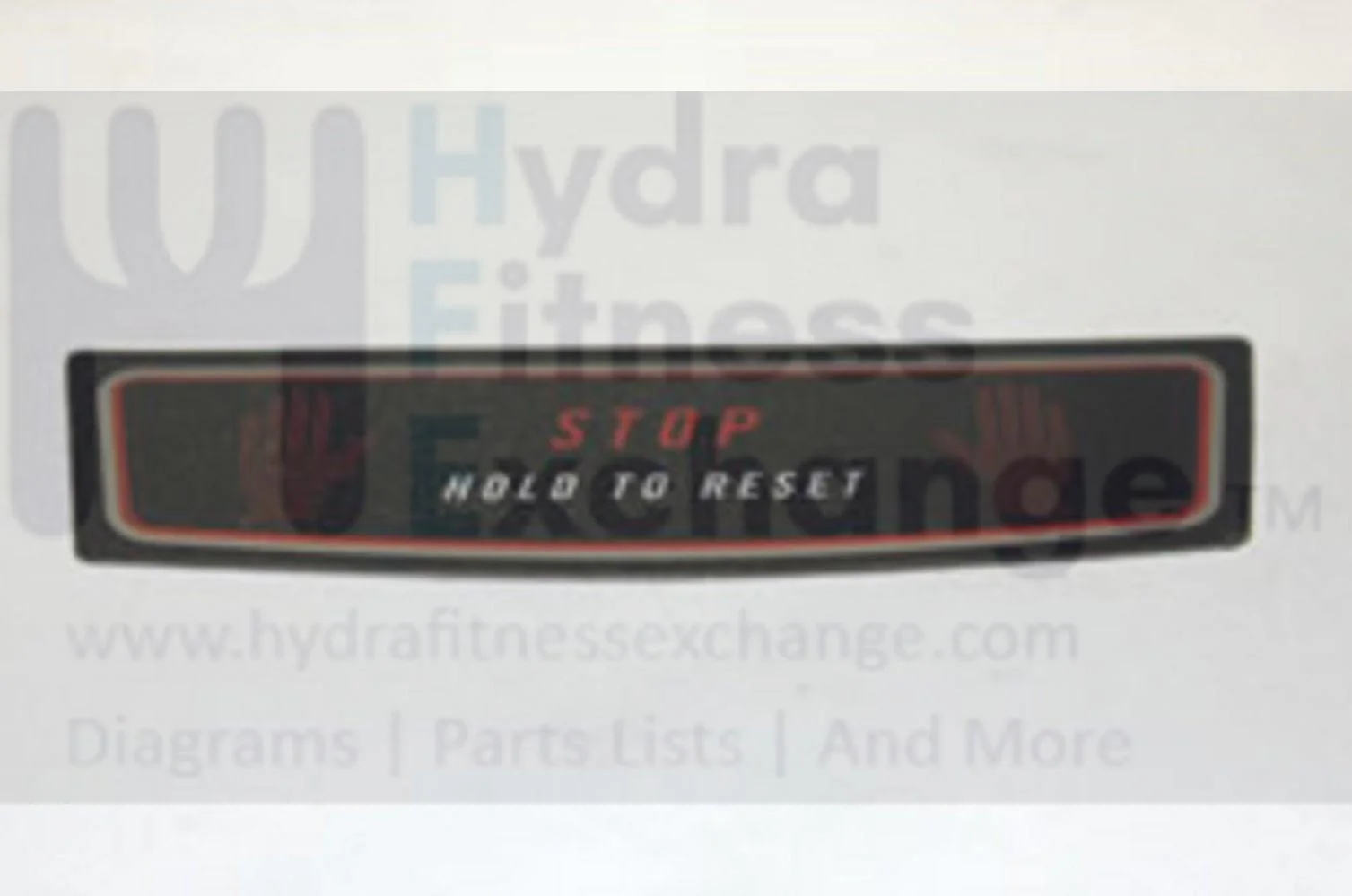 Horizon Fitness TM205 Treadmill Stop Button Overlay 055175-AX - Image 2