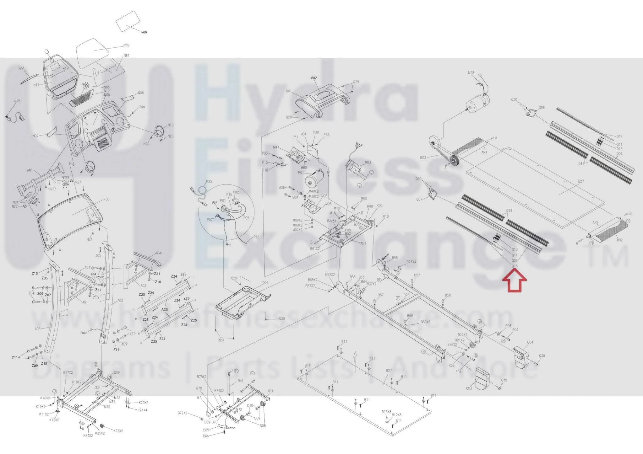 Horizon Fitness TM210 TM211 TM252 Treadmill Accent Strip Left Side Rail 056422-AB - Image 3
