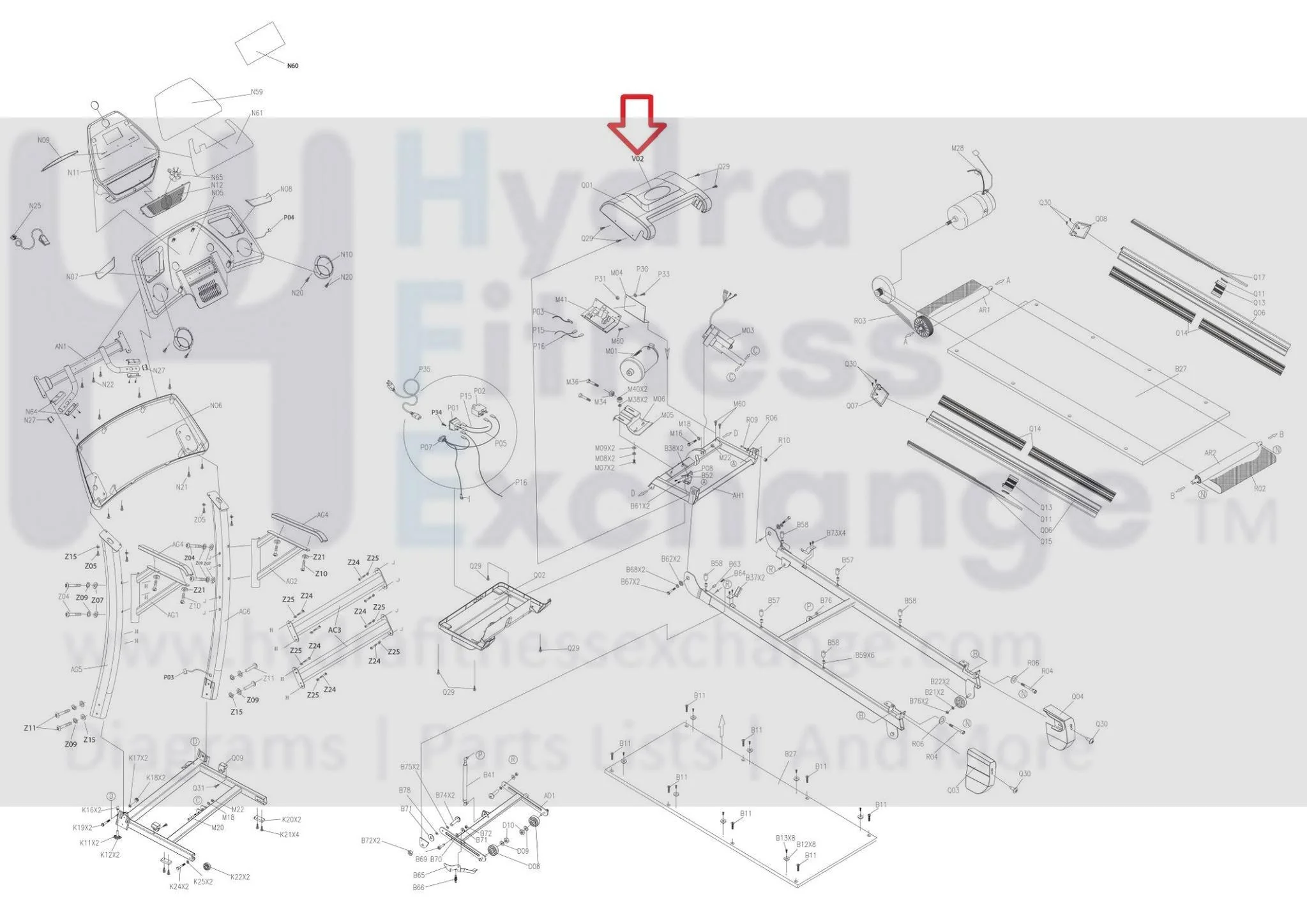 Horizon Fitness TM210 Treadmill Motor Cover Decal 063213-AX - Image 3