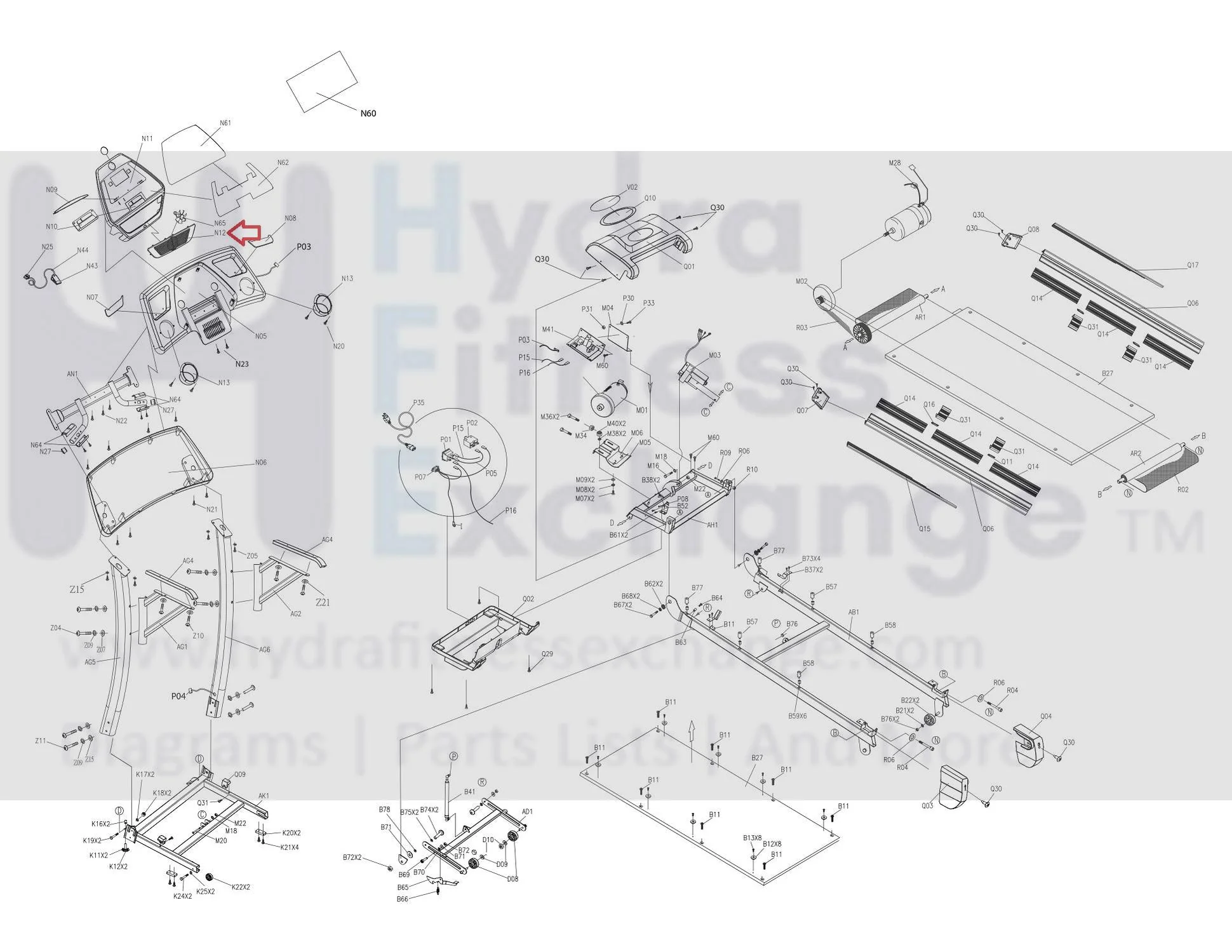 Horizon Fitness TM211 TM252 Treadmill Fan Insert 056286-AB - Image 3