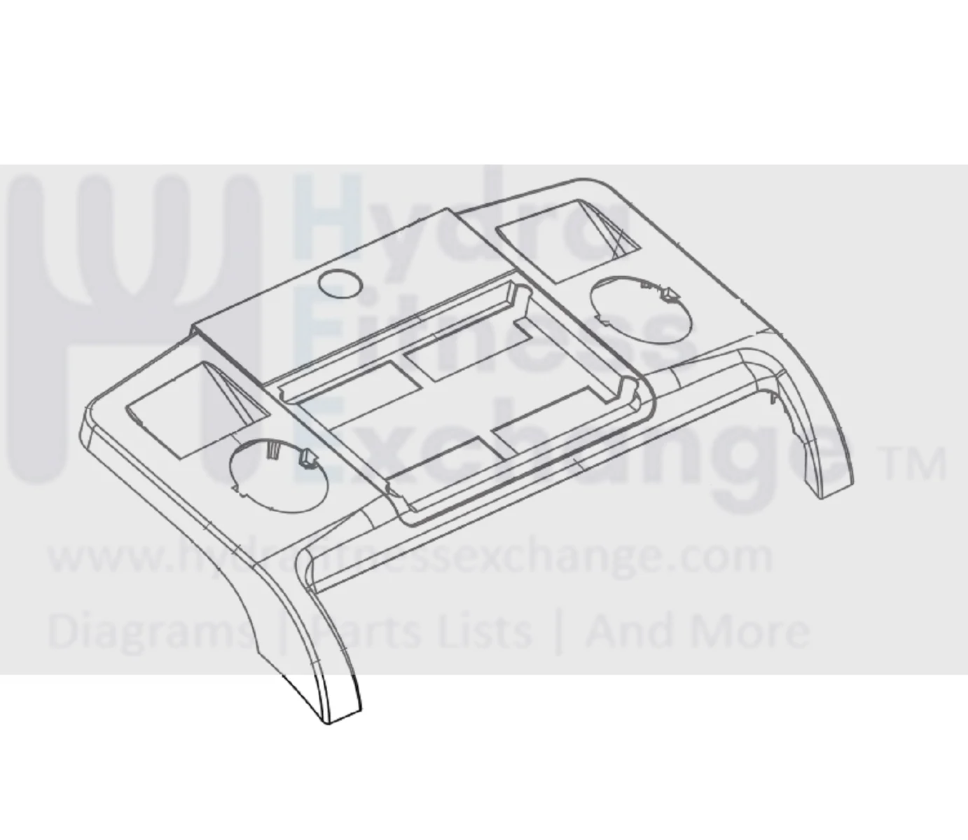 Horizon Fitness TM212 TM659 TM157 Treadmill Front Console Shell 056353-AA