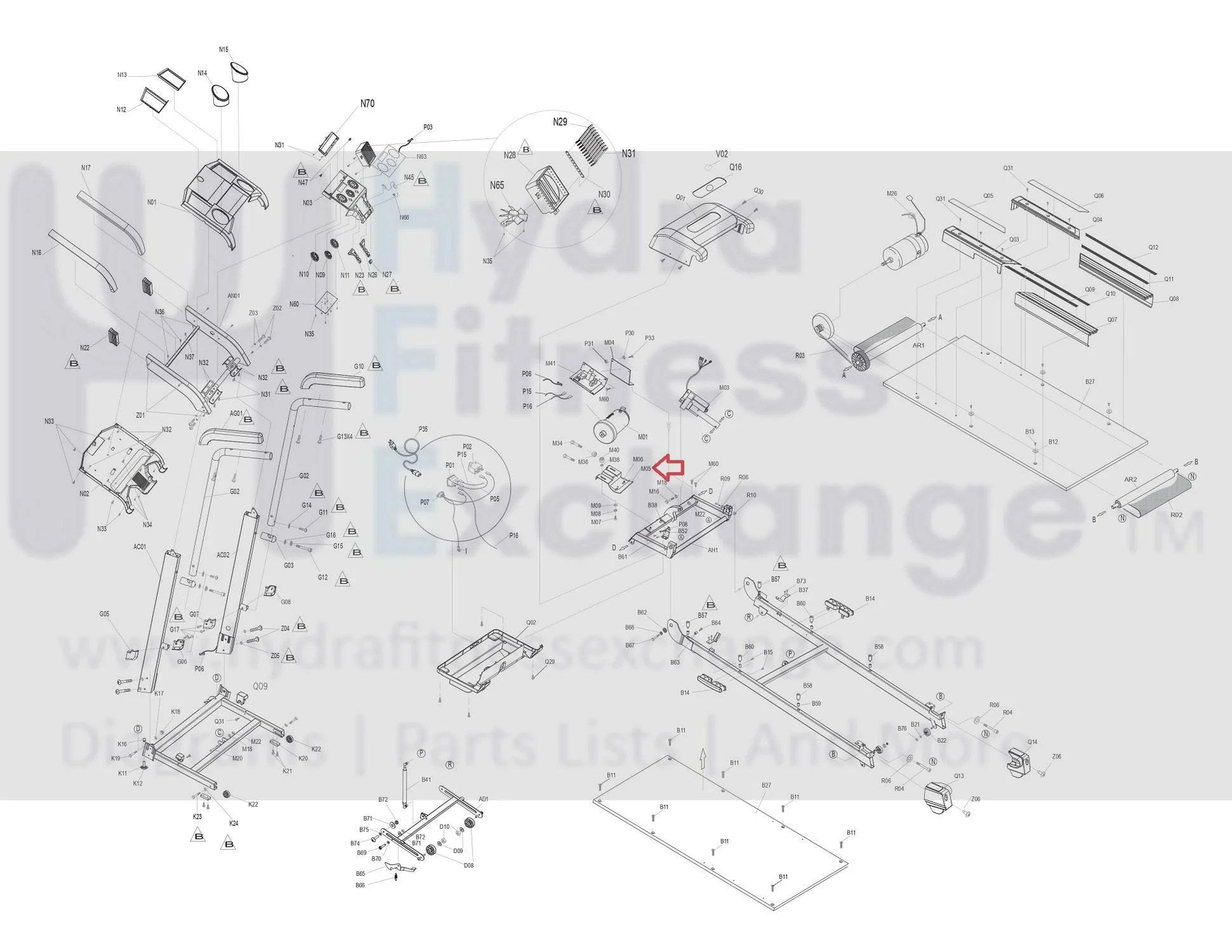 Horizon Fitness TM237 Treadmill Motor Fixing Plate 058158-AC - Image 3