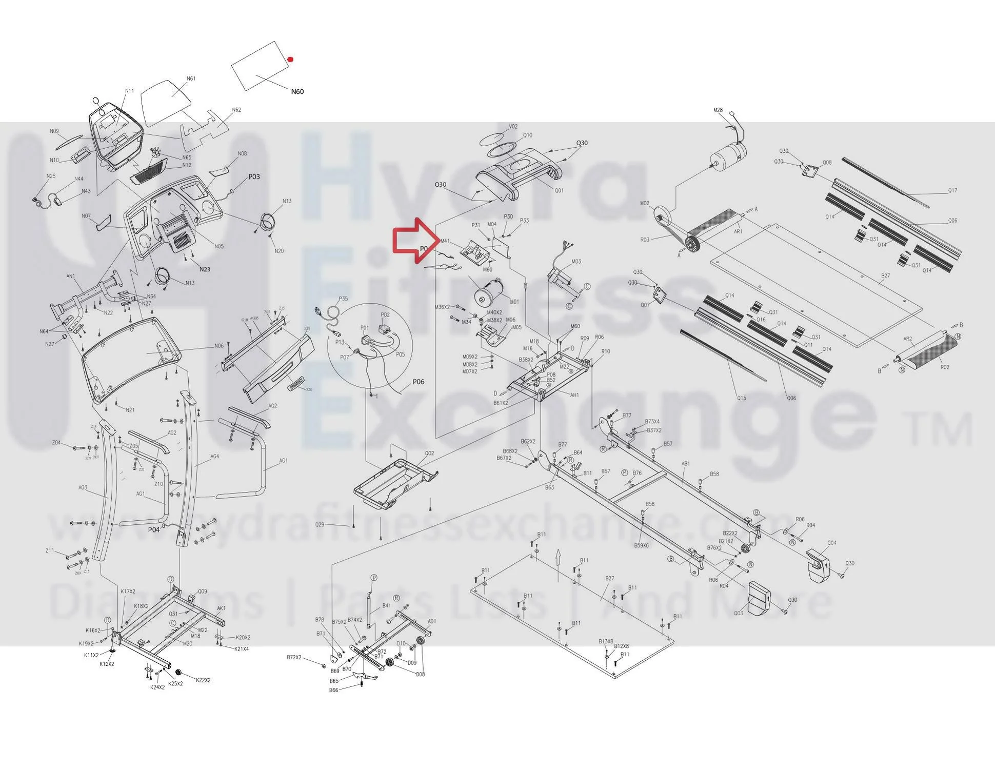 Horizon Fitness TM252 Treadmill Lower Motor Control Board Controller 067266-AA - Image 3