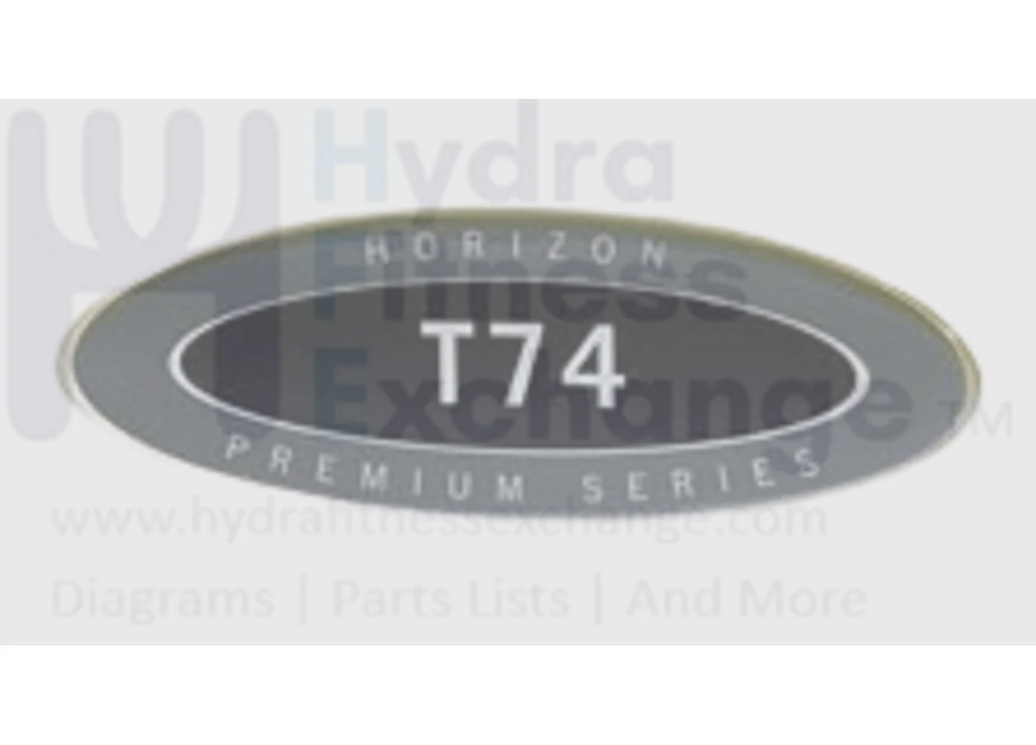 Horizon Fitness TM252 Treadmill Motor Cover Logo Decal 063211-AX