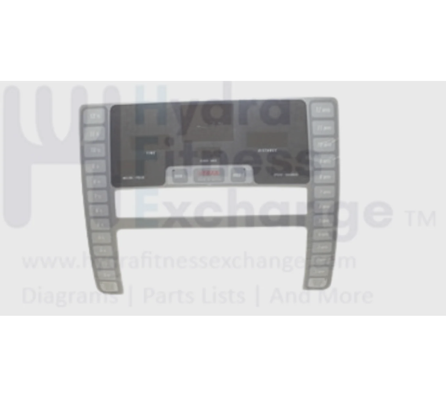 Horizon Fitness Tm264 Treadmill Display and Overlay Keys 063585-AX