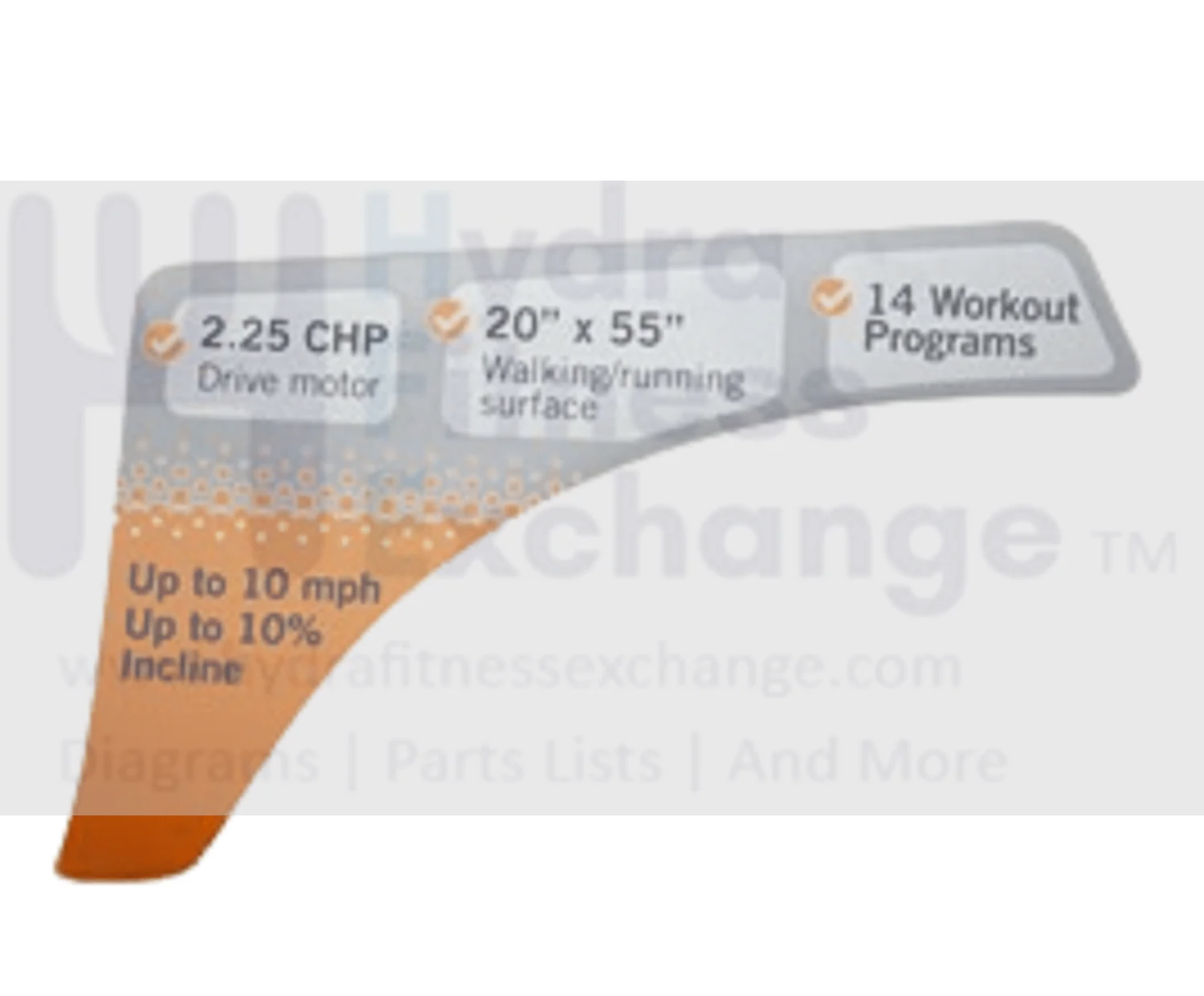 Horizon Fitness TM300 Treadmill Console Left Cover 079330