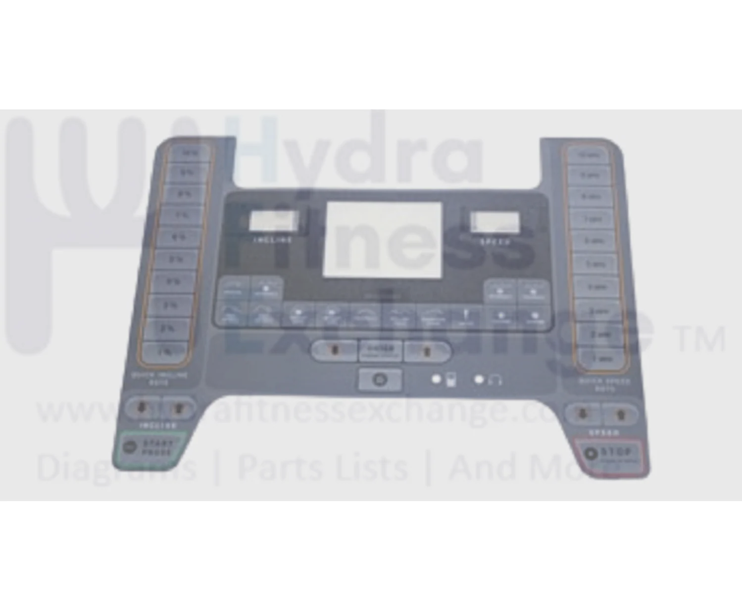 Horizon Fitness TM300 Treadmill Keypad Overlay 075177