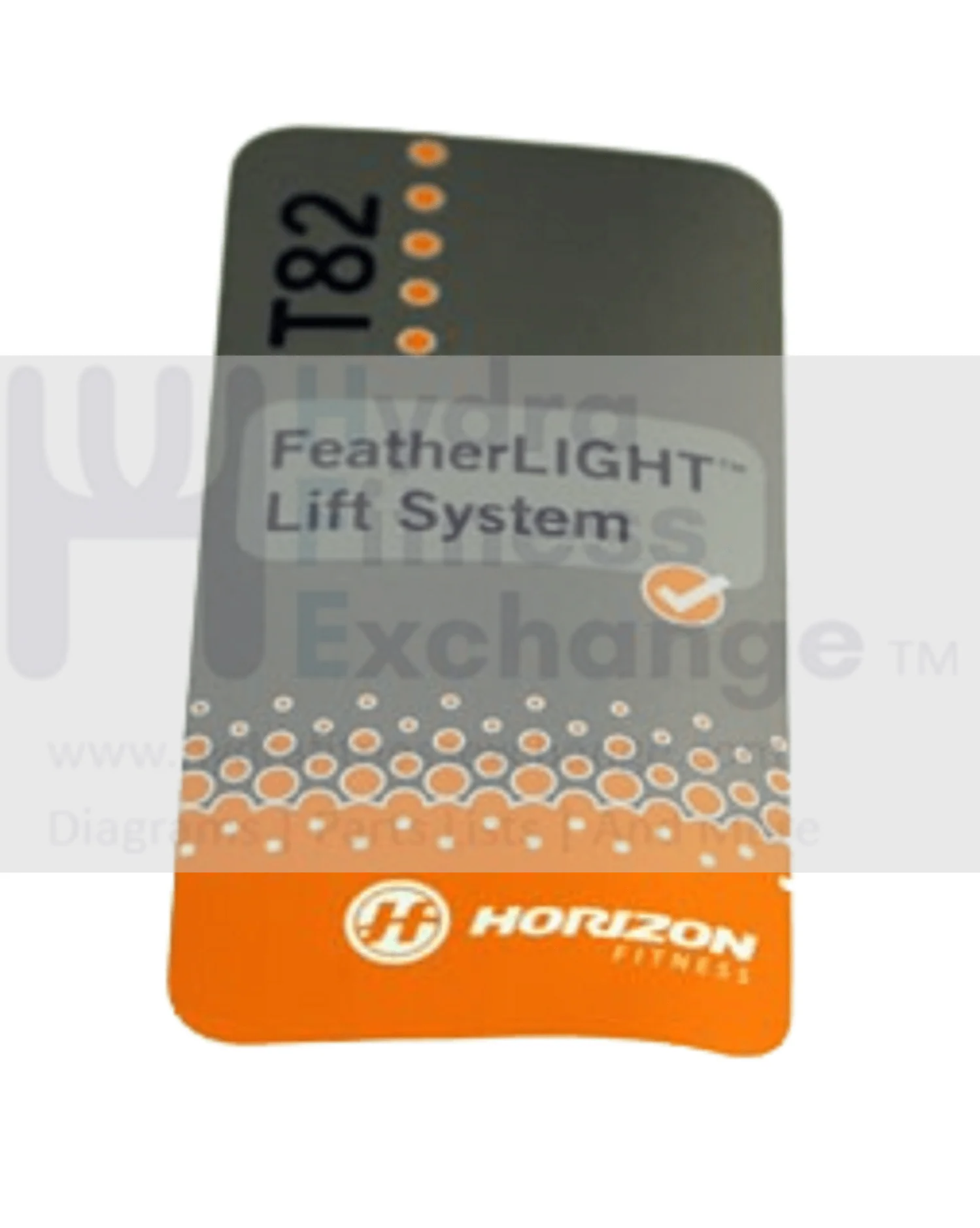 Horizon Fitness TM300 Treadmill Left Endcap Label 079328