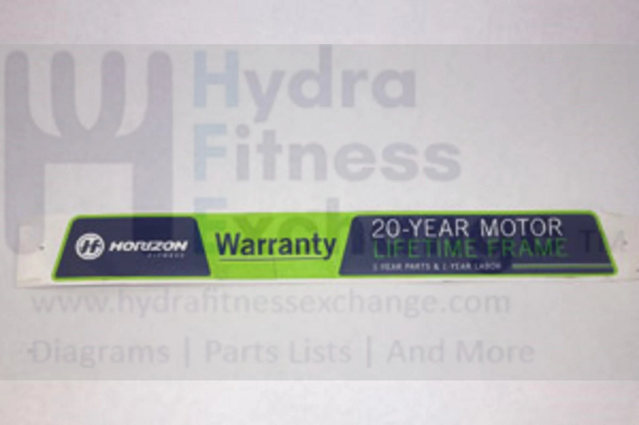 Horizon Fitness TM301 Treadmill Motor Cover Sticker 079911 - Image 2