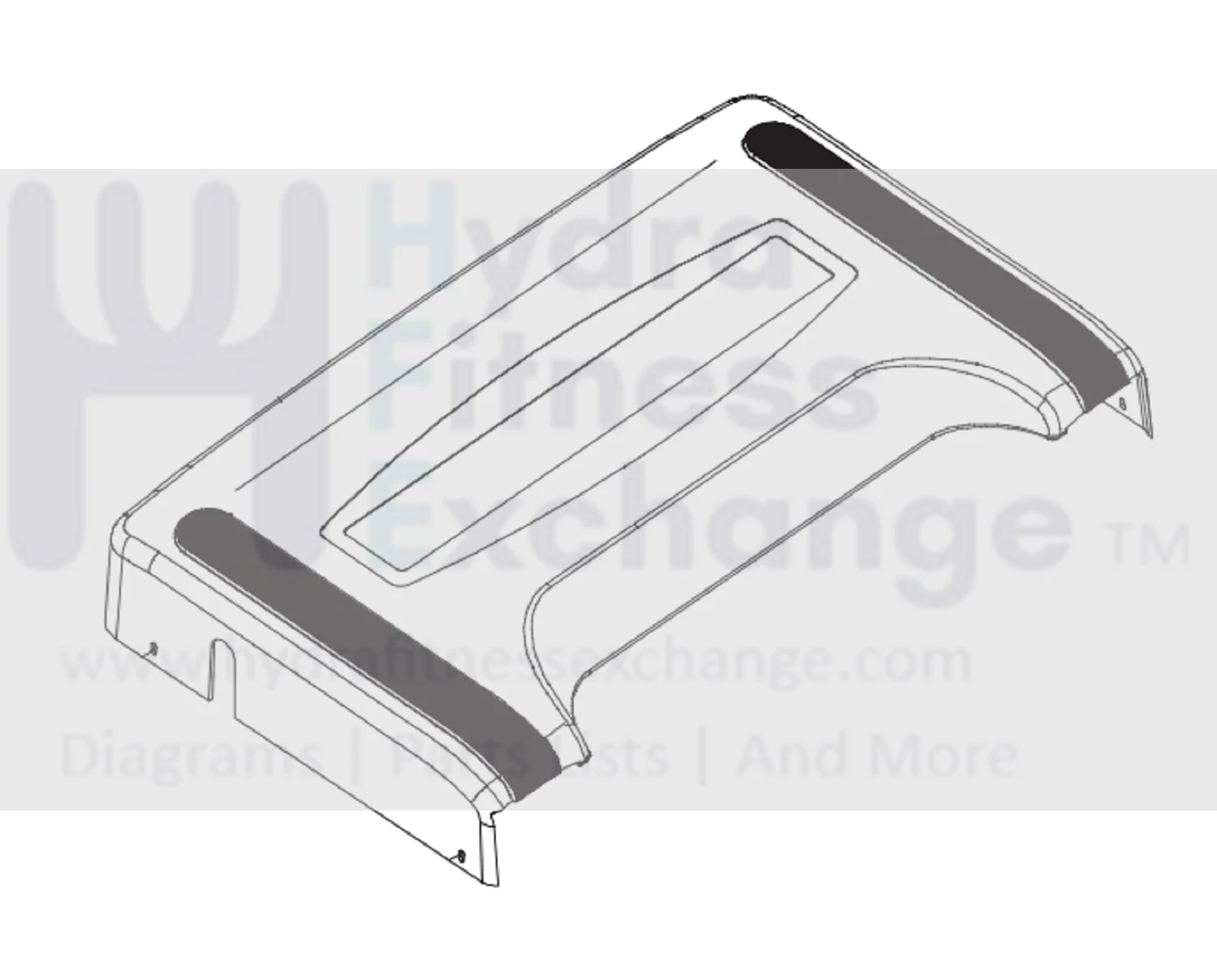 Horizon Fitness TM301 Treadmill Motor Hood Shroud Cover 081954