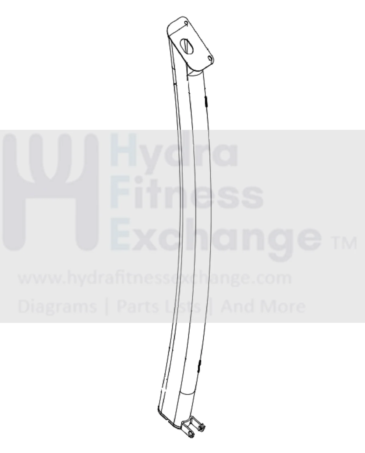 Horizon Fitness TM302 Treadmill Left Support Tube 1000093438