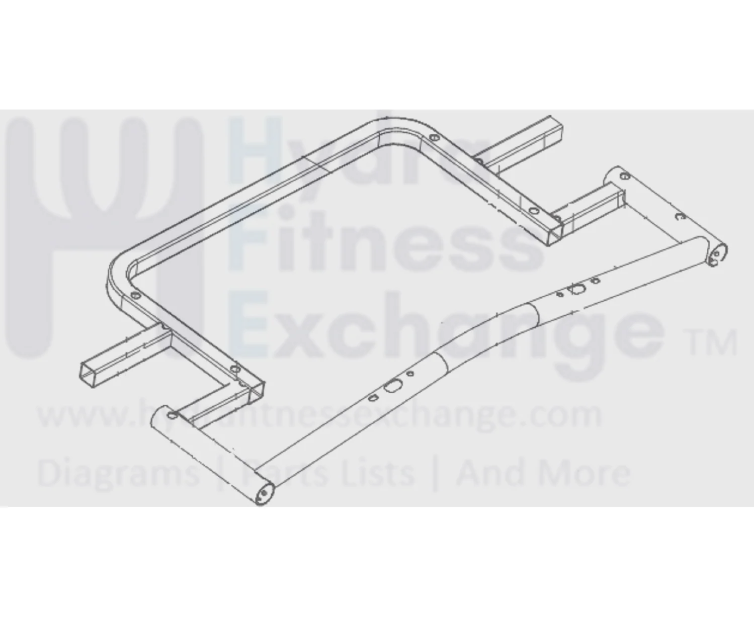 Horizon Fitness TM306F TM306B TM306D TM306C TM306E Treadmill Console Frame Set 089960
