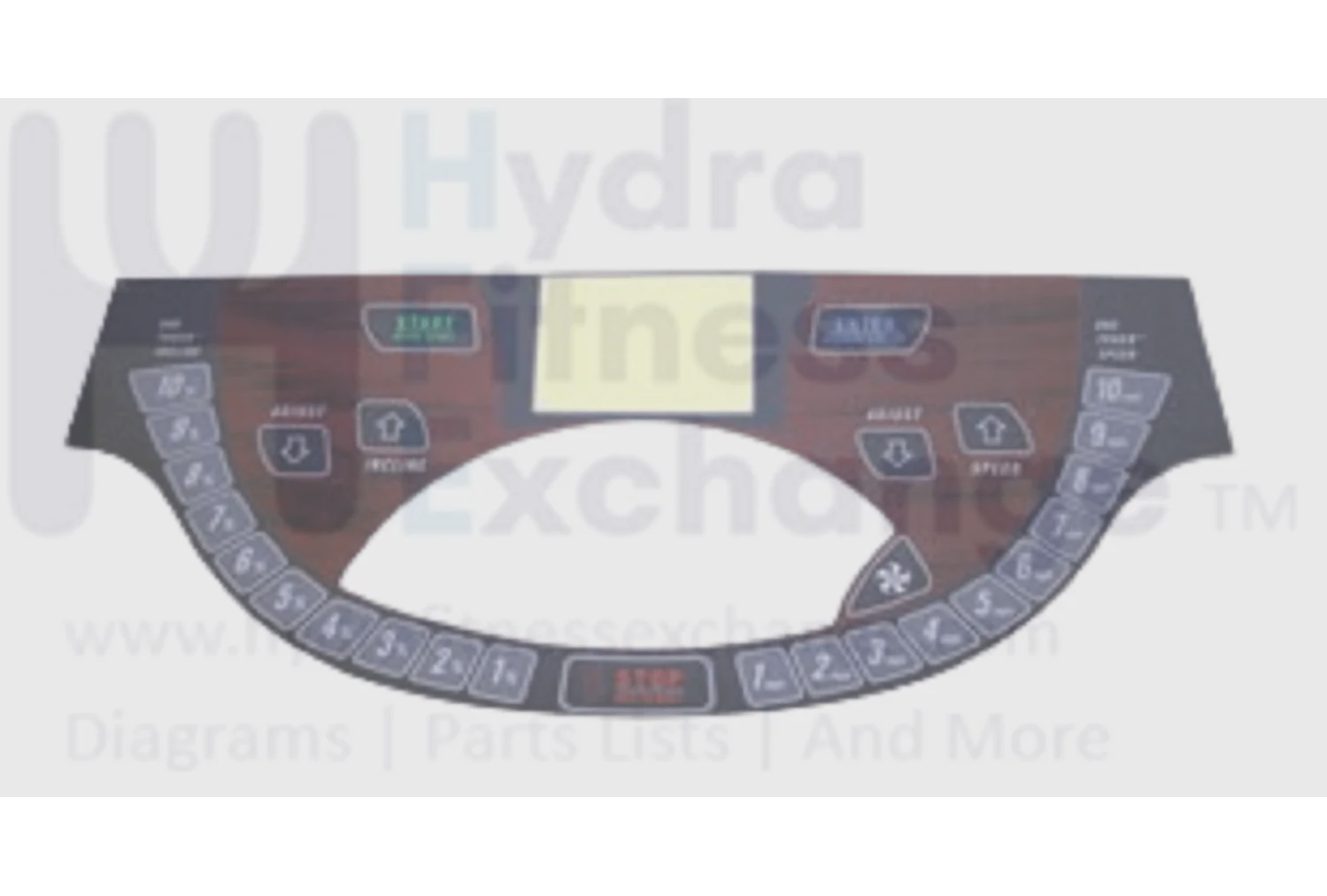Horizon Fitness TM307 Treadmill Overlay Keypad 074239