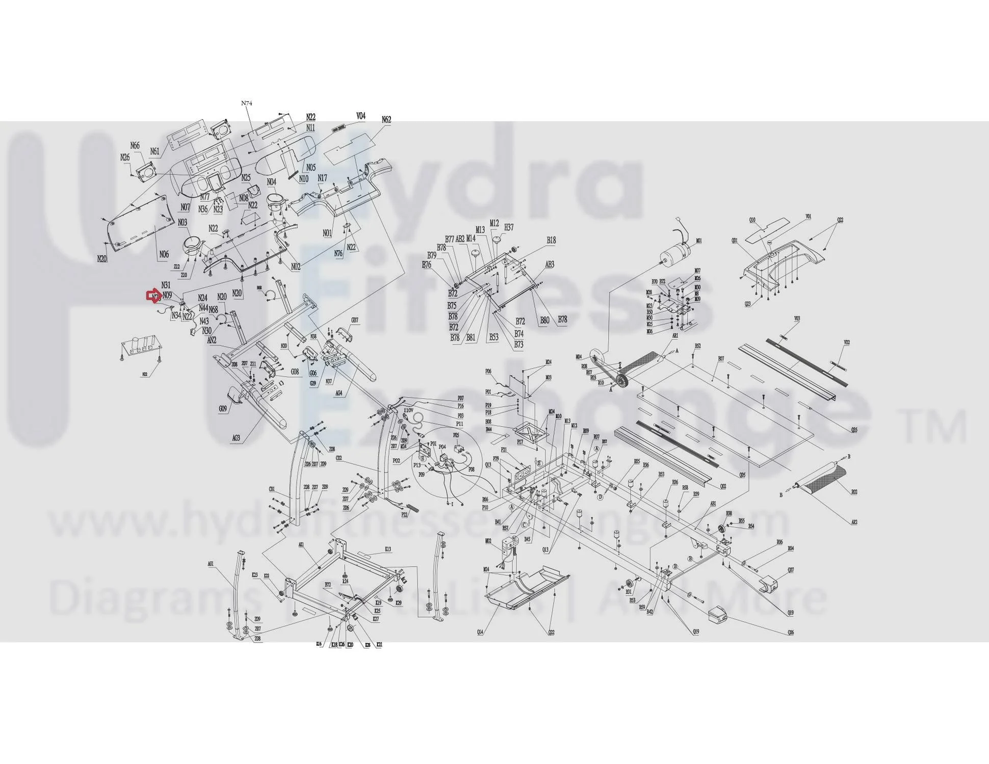 Horizon Fitness TM371 TM371B TM371C TM371D TM372 TM372B TM372C TM372D Treadmill Bracket for Reed Switch 102380 - Image 3
