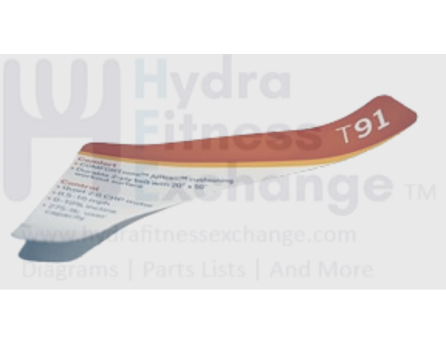 Horizon Fitness TM602 Treadmill Left Console Sticker 101809