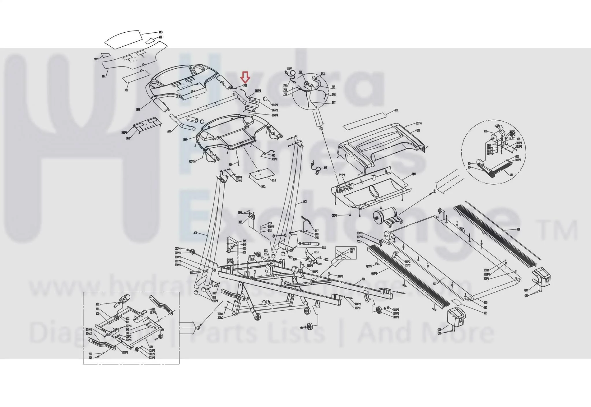Horizon Fitness TM603 Treadmill Console Wire Harness 099113 - Image 3