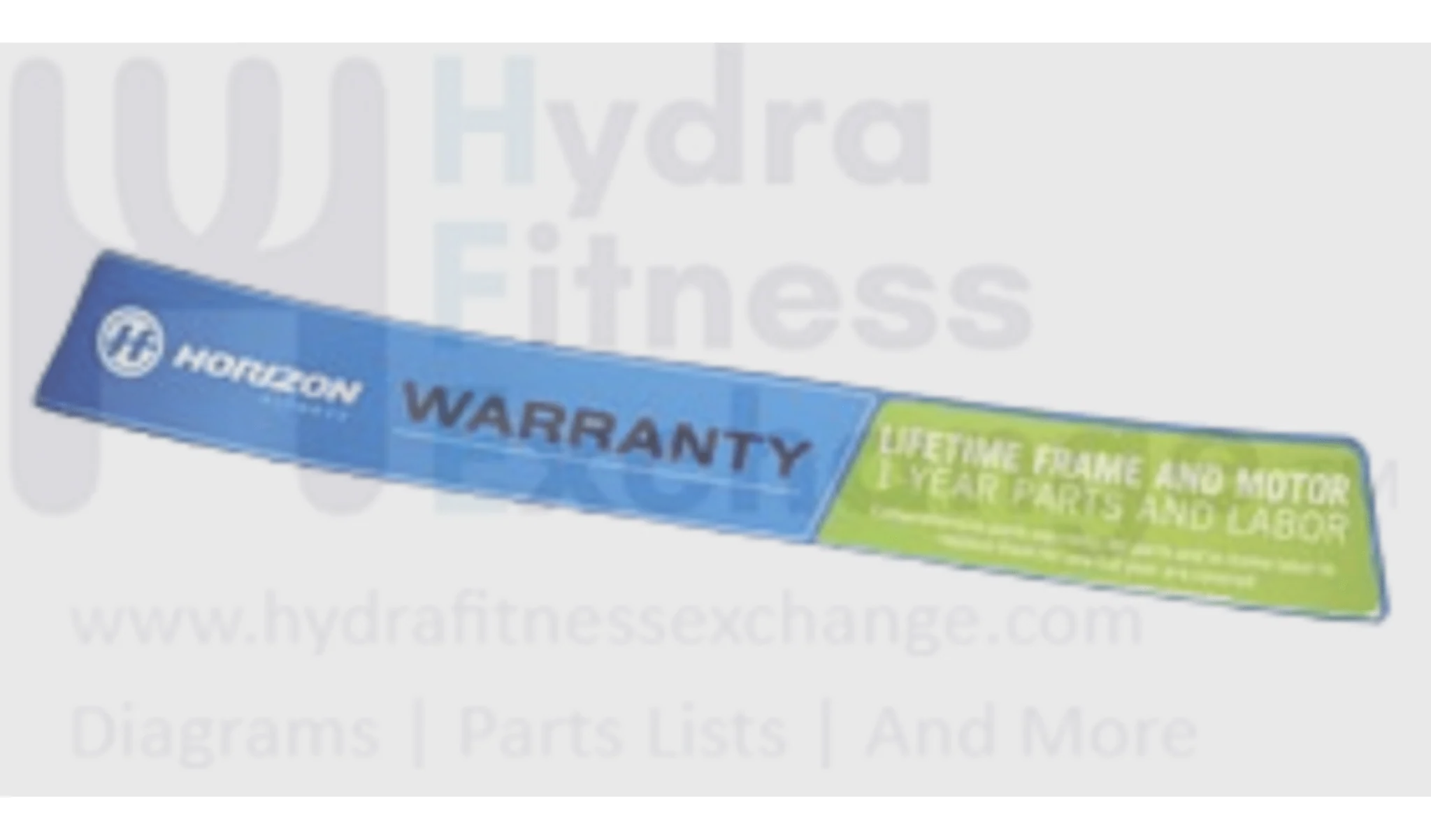 Horizon Fitness TM604 Treadmill Motor Sticker 100272