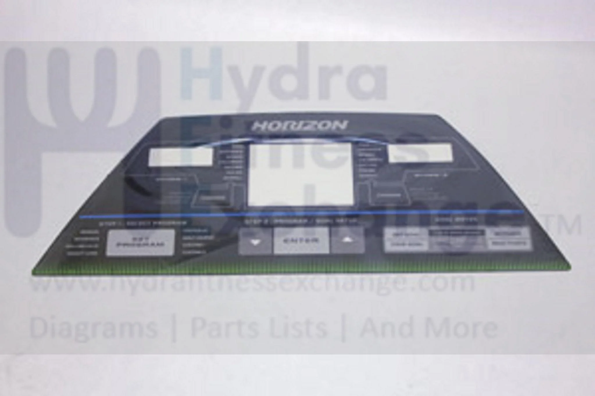 Horizon Fitness TM604 Treadmill Upper Console Overlay Manipulate 096729 - Image 2