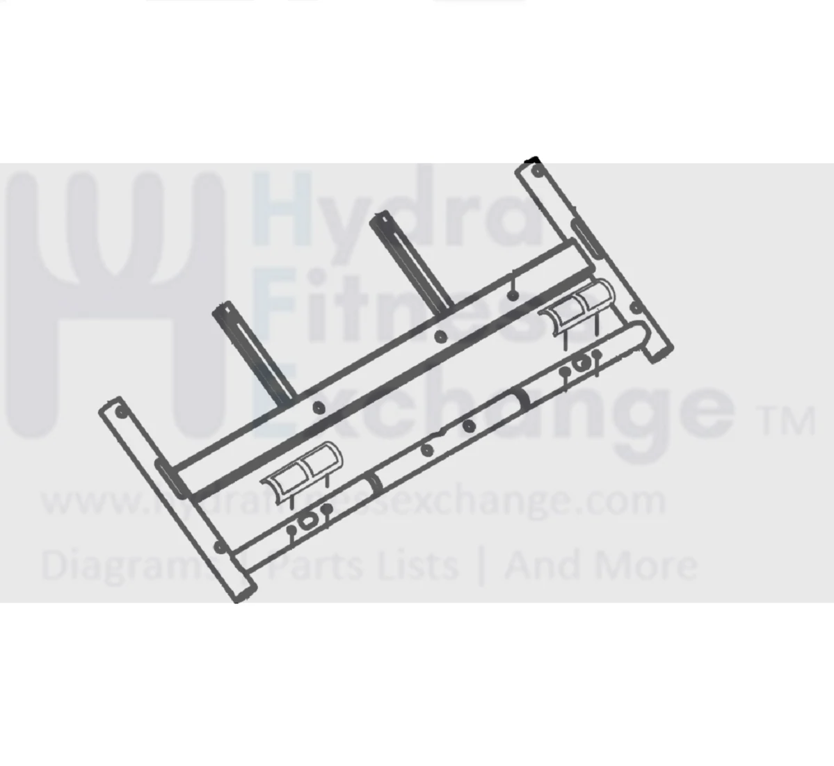 Horizon Fitness TM606 TM606B Treadmill Console Base Frame Set 097775