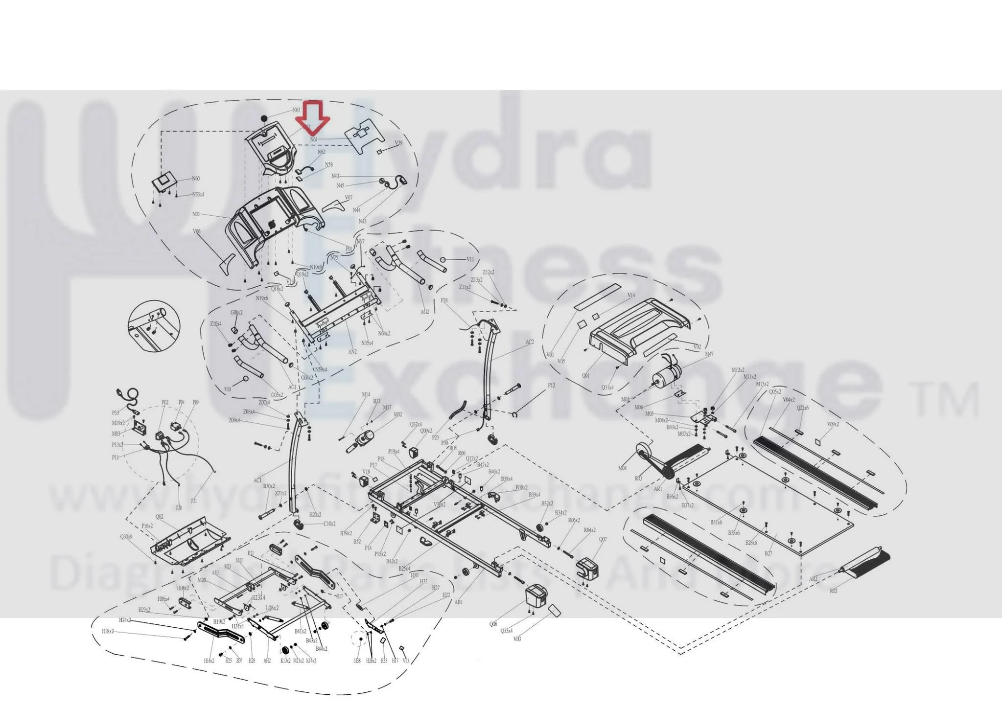 Horizon Fitness TM606 Treadmill Console Overlay Touch Pad Operator 099993 - Image 3
