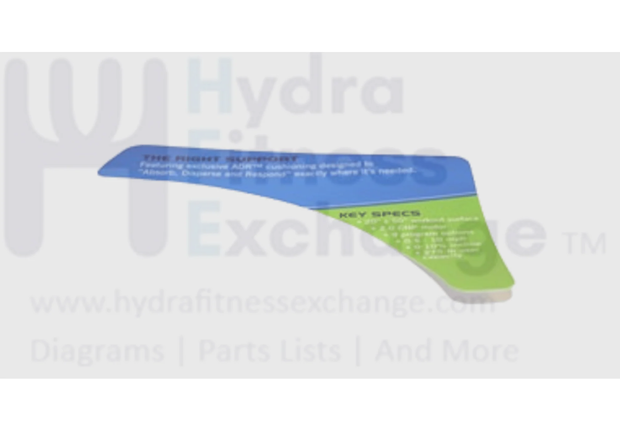 Horizon Fitness TM606 Treadmill Right Console Sticker 101815