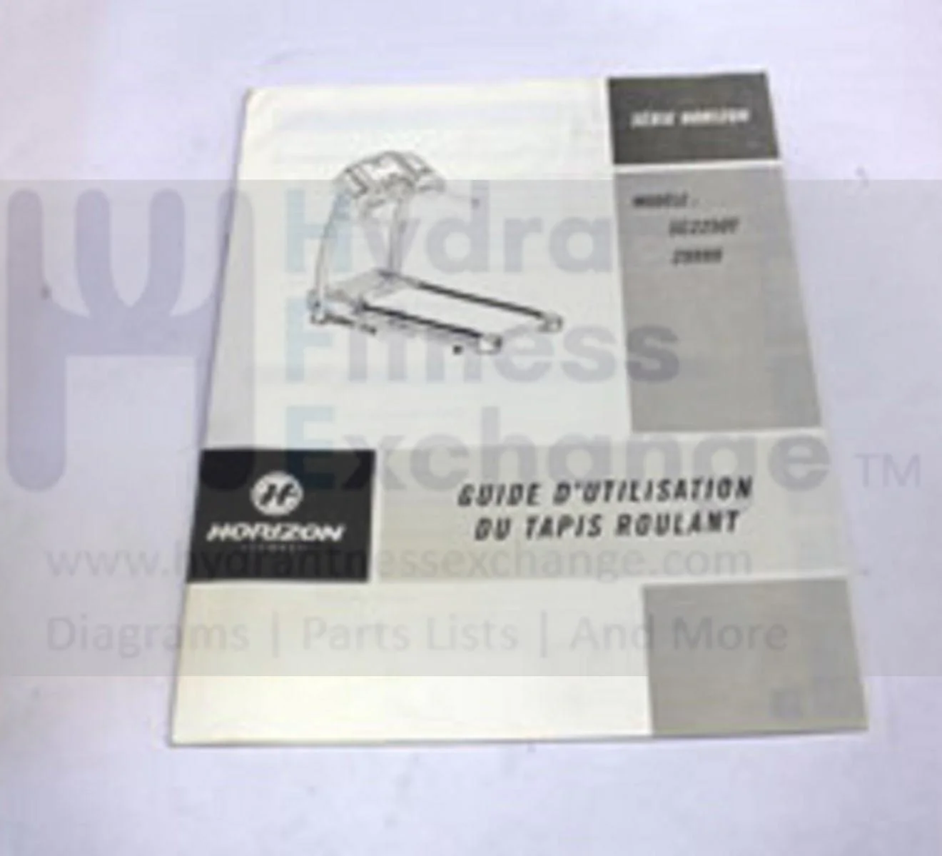 Horizon Fitness TM606B Treadmill Documentation Manual Assembly 1000202627 - Image 2