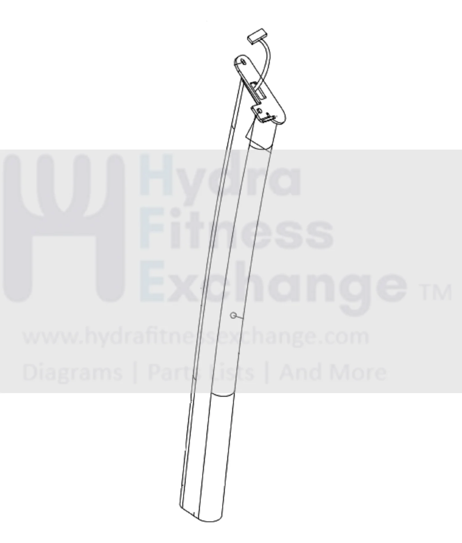 Horizon Fitness TM617 Treadmill Right Console Support Tube Set 1000096341