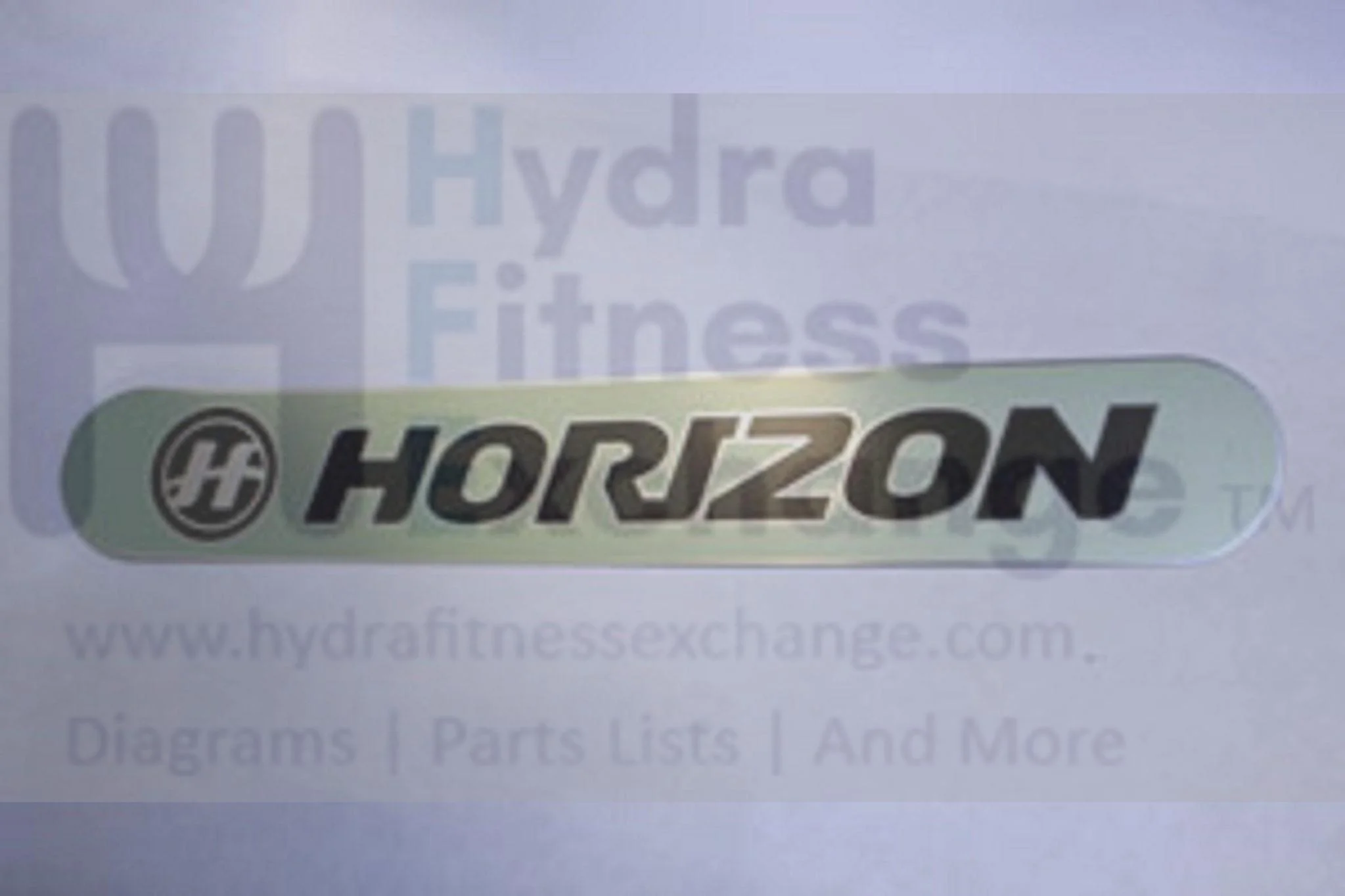 Horizon Fitness TM627 Treadmill Motor Cover Logo Sticker 1000104068 - Image 2
