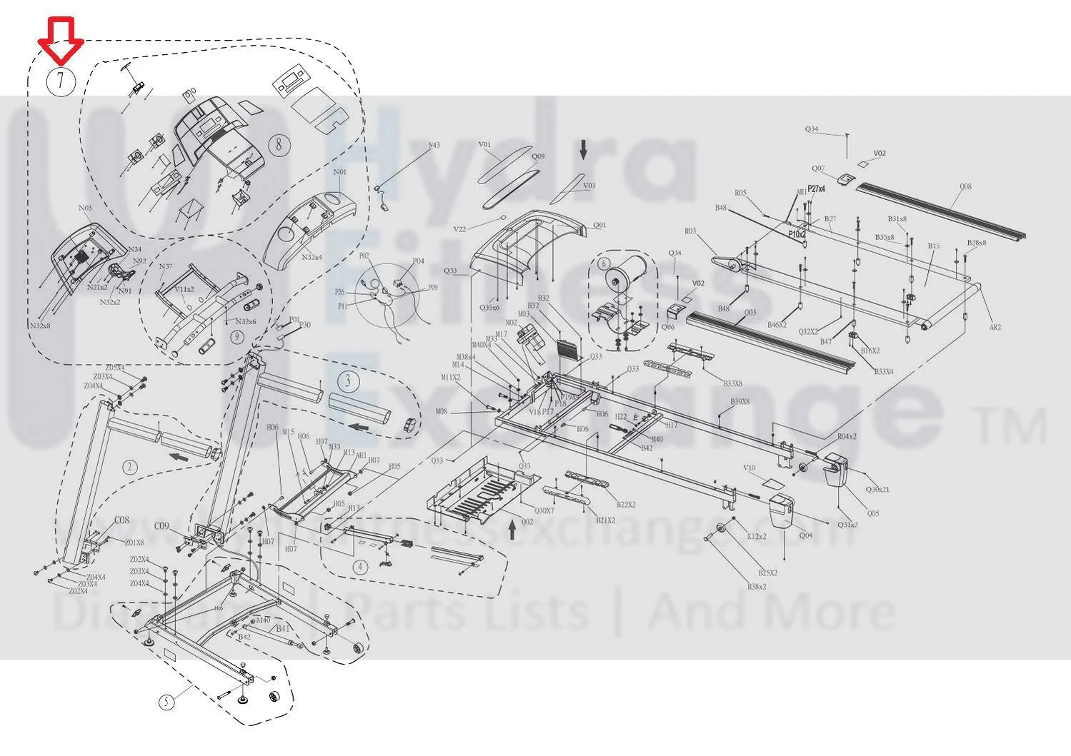 Horizon Fitness TM633 Treadmill Display Console Assembly 1000204926 - Image 3