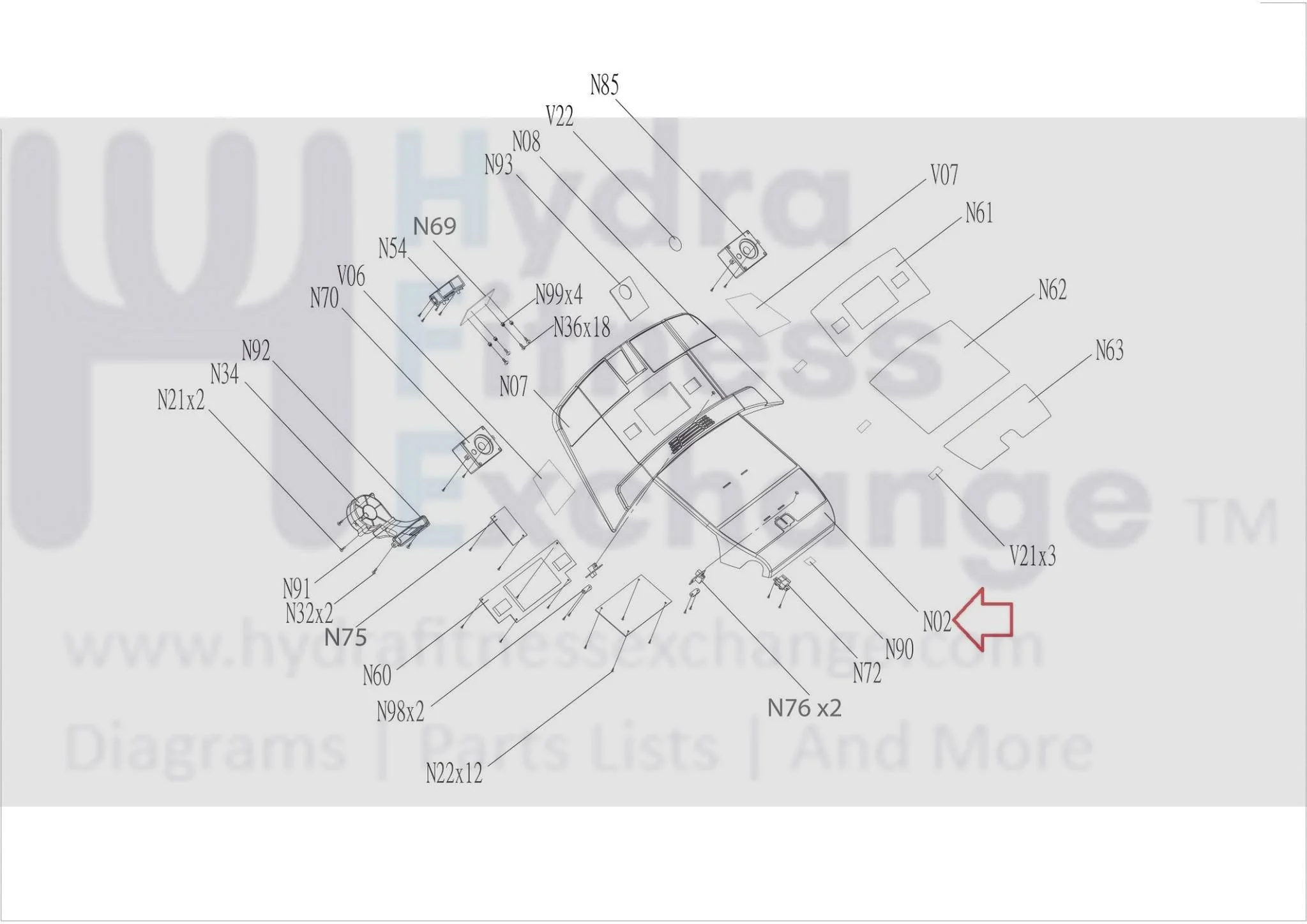 Horizon Fitness TM644 Treadmill Faceplate 1000202518 - Image 3