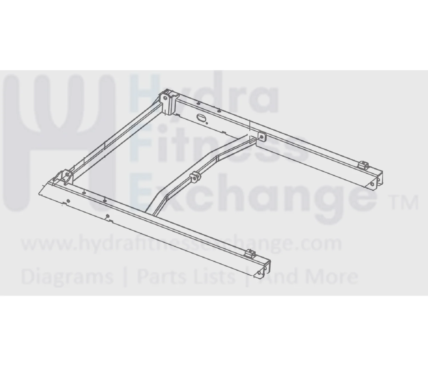 Horizon Fitness TM644 Treadmill Frame Base Set Semi Assembly 1000114481