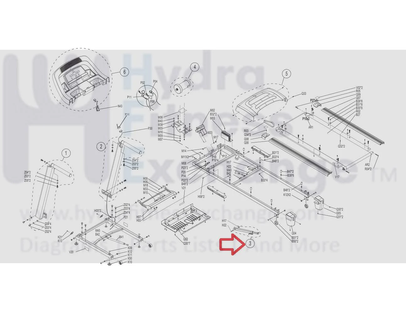 Horizon Fitness TM660 TM659 Treadmill Lock Latch Set Semi Assembly 1000215615 - Image 3
