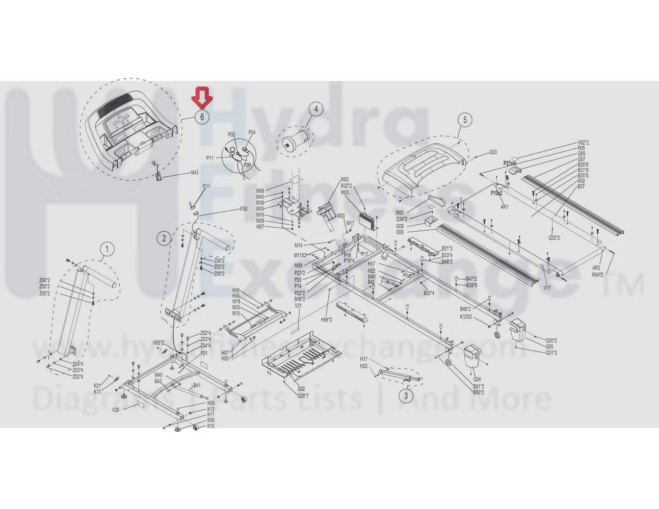 Horizon Fitness TM660 Treadmill Display Console Assembly 1000215606 - Image 3