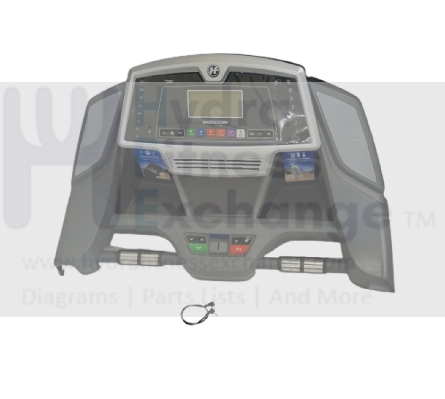 Horizon Fitness TM685 Treadmill Display Console Base Casing Set Semi Assembly 1000309192