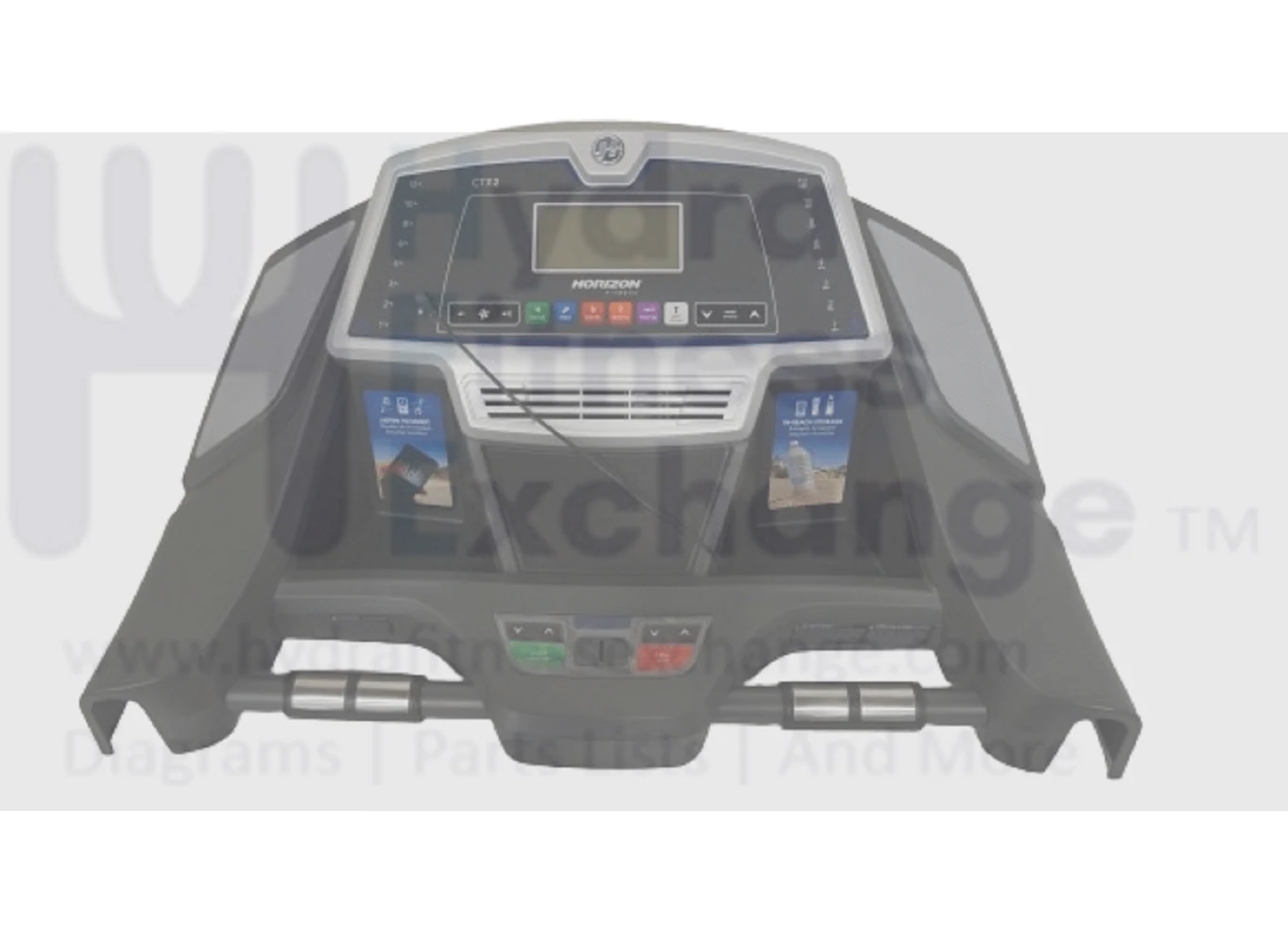 Horizon Fitness TM685B Treadmill Display Console Set Semi Assembly 1000309194