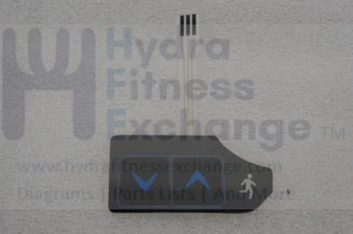 Horizon Fitness TM687 Adventure 5-02 Treadmill Right incline Handbar Membrane Keypad 1000331312 - Image 2