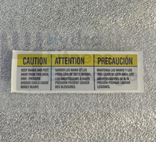 Horizon Fitness TM687 Adventure 5-02 Treadmill Warning Label 1000300792 - Image 2
