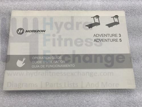 Horizon Fitness Tm688 Adventure 3-02 Treadmill Owner Manual Assembly 1000329455 - Image 2