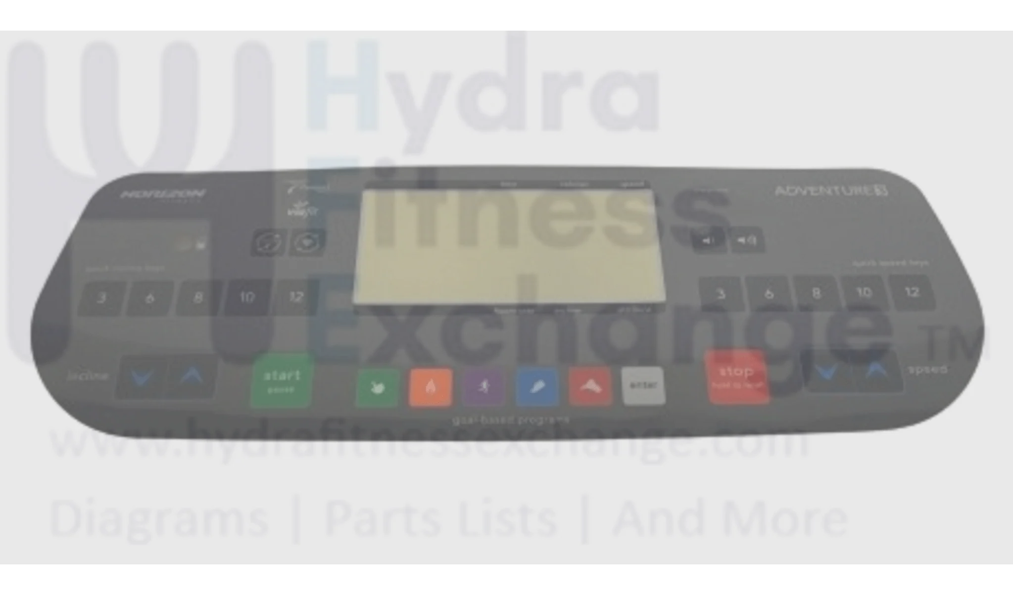 Horizon Fitness TM688 Treadmill Upper Overlay 1000331668