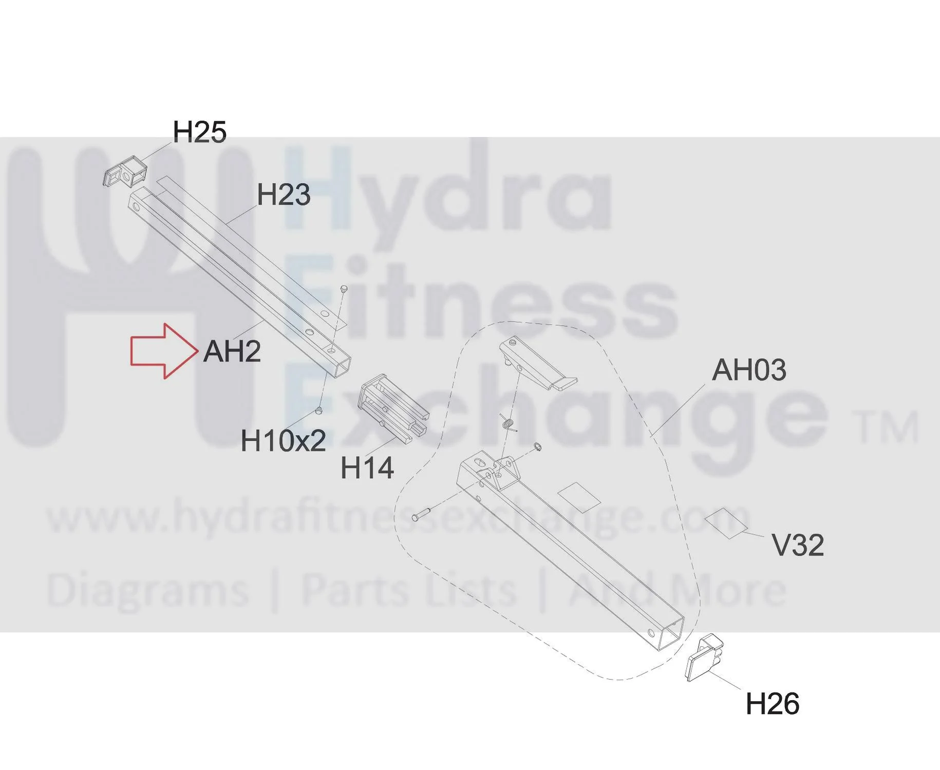 Horizon Fitness TM704 TM1002 Treadmill Sleeve Insert Tube Elevation 1000447629 - Image 2