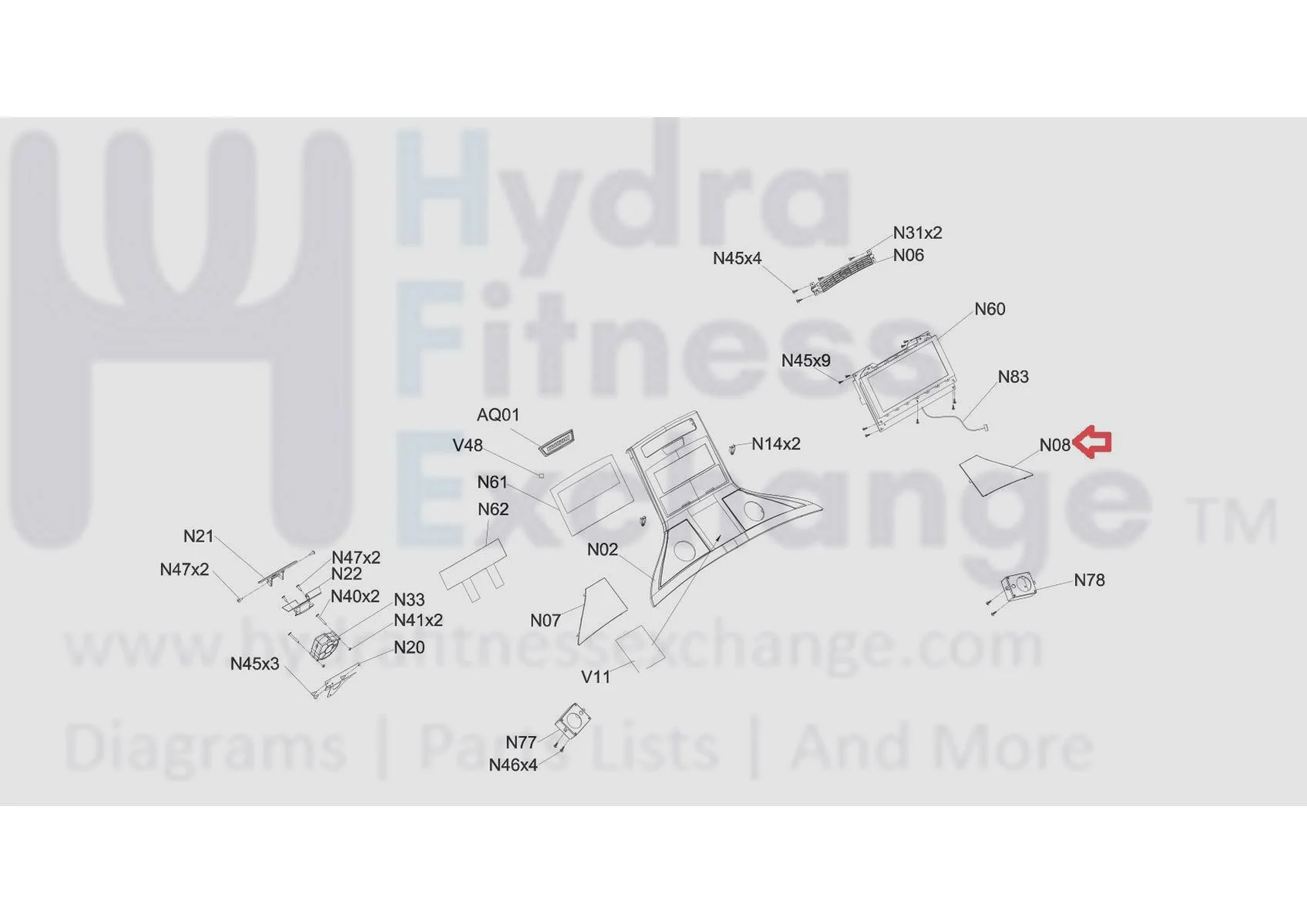 Horizon Fitness TM723 TM475C TM476 TM724 Treadmill Right Speaker Cover 1000337811 - Image 3
