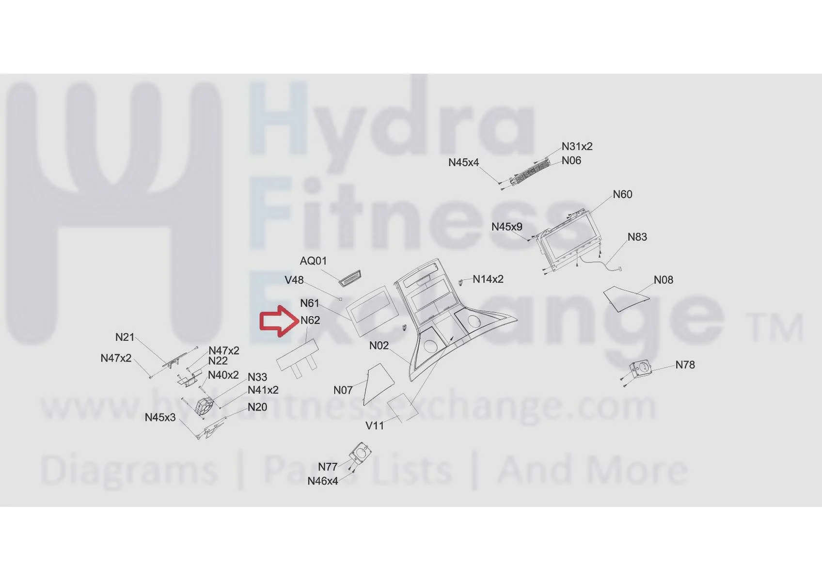 Horizon Fitness TM723 TM724 Treadmill Membrane Keypad 224 x 45.83 1000386448 - Image 3